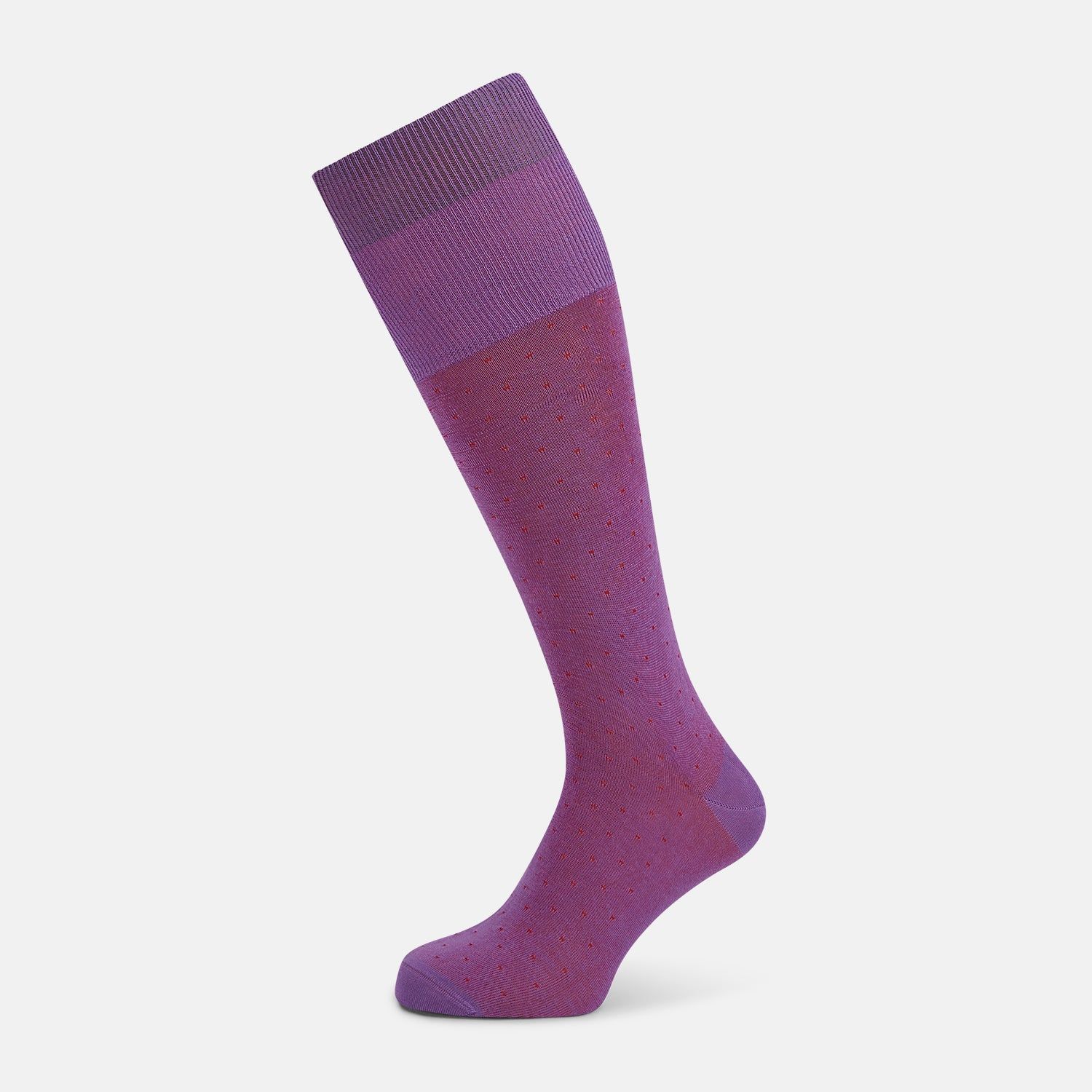 Pink/Red Polka Dot Long Socks