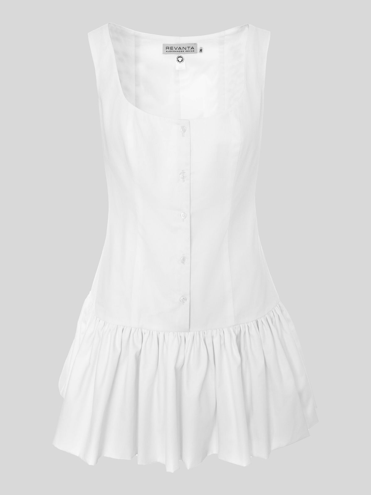 MISSYA | GOTS Organic Cotton Mini Dress | White