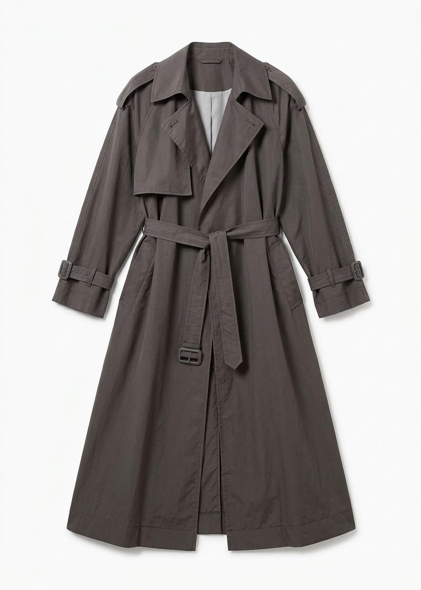 Linas Technical Light Trench - Storm Grey