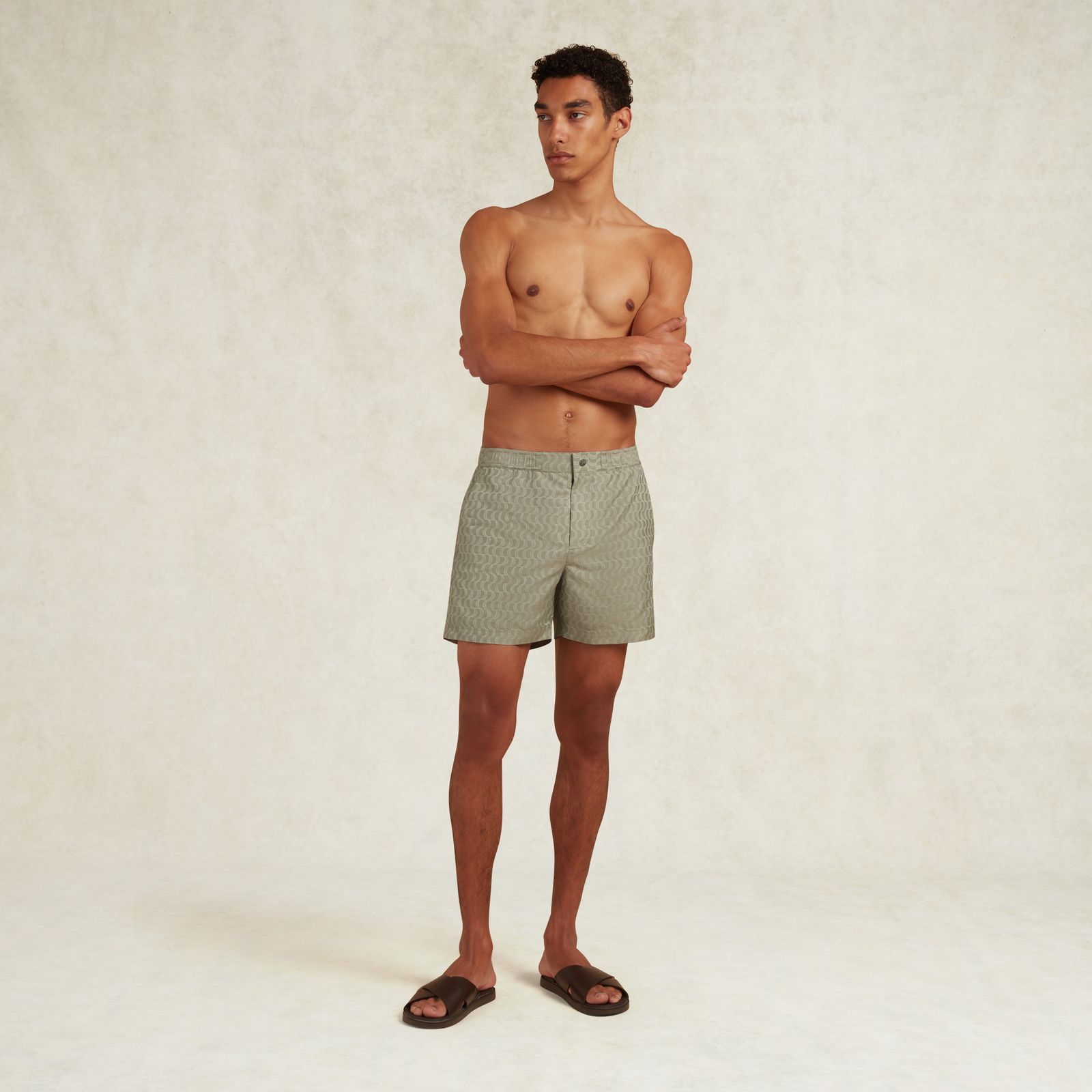MOSAIC JACQUARD SWIMSHORT - SAGE