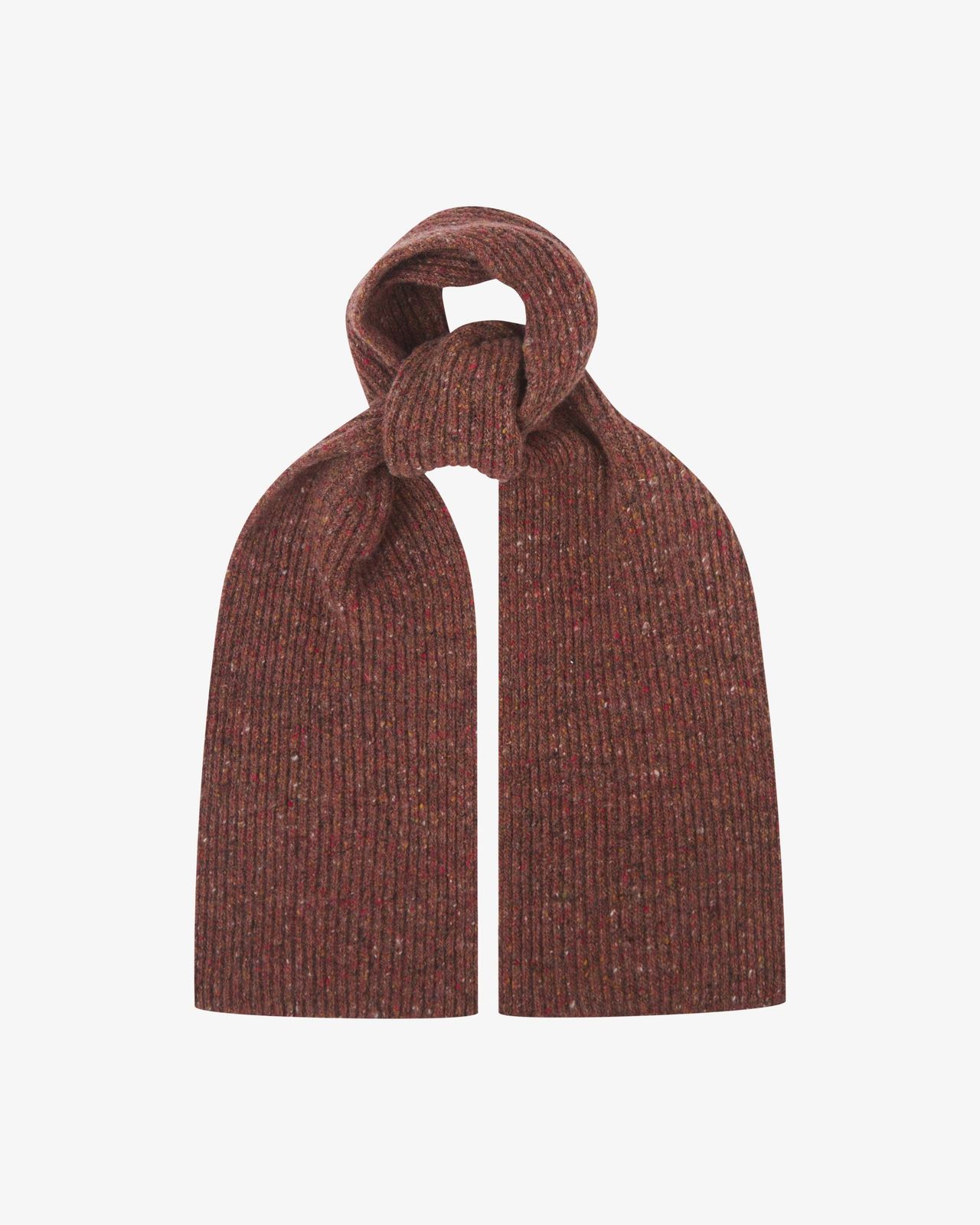 4021 Donegal wool scarf - brick red