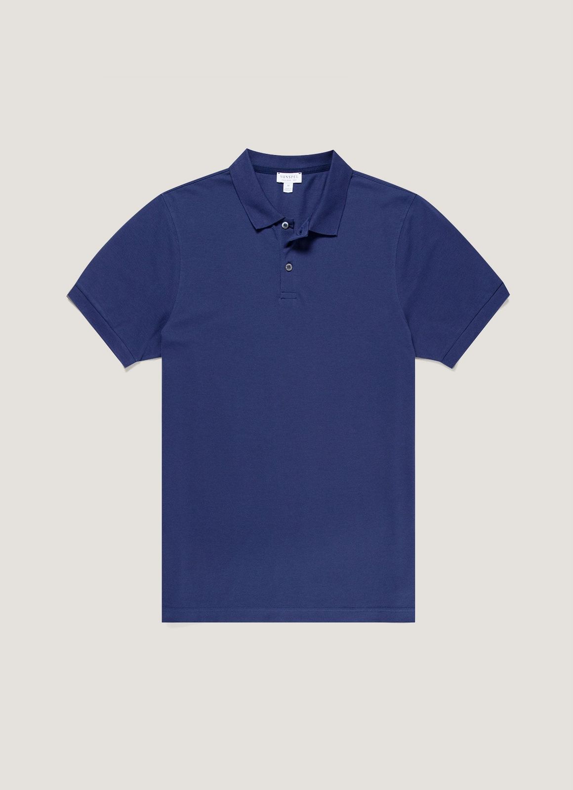 Men's Piqué Polo Shirt in Ink Blue