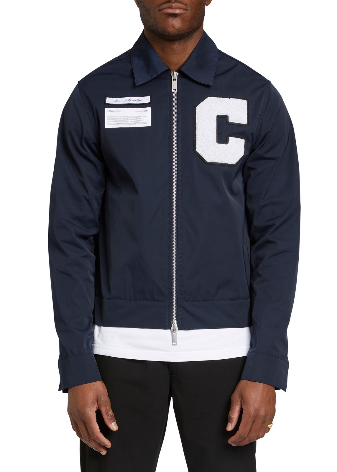 Patch Zipped Overshirt