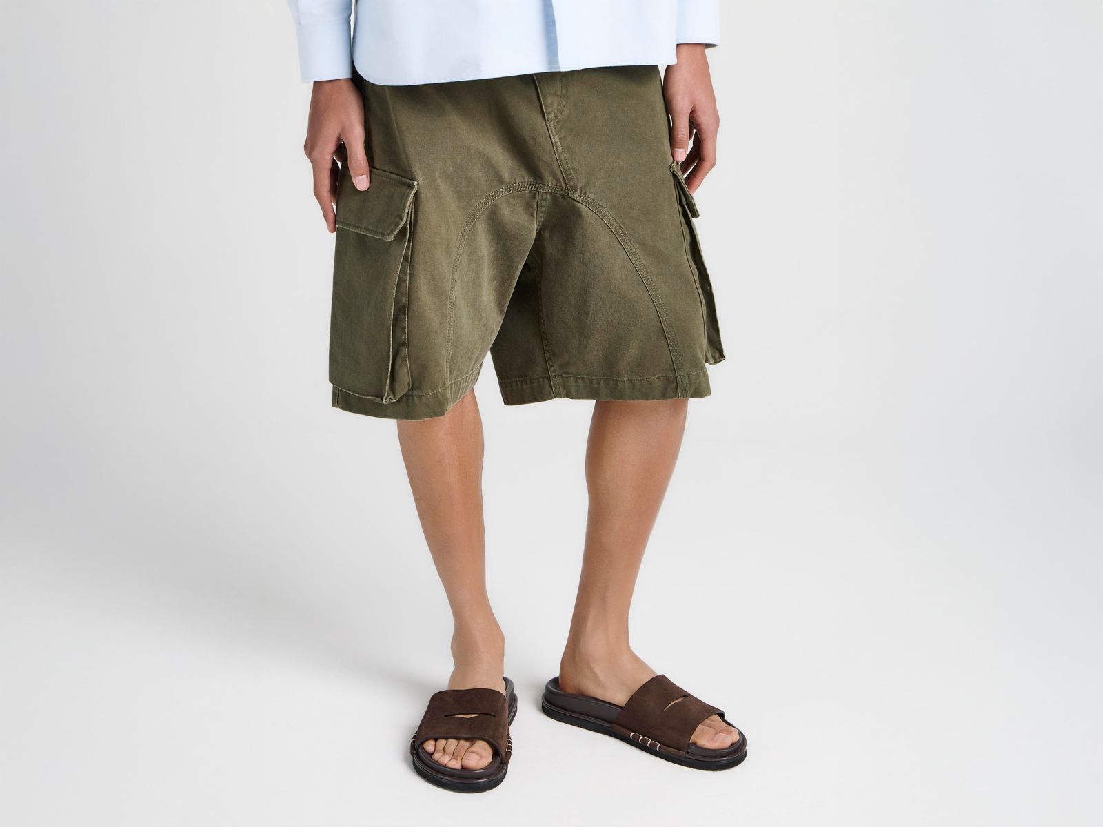 MENS FUSSBETT LOAFER SUEDE SLIDES IN BROWN