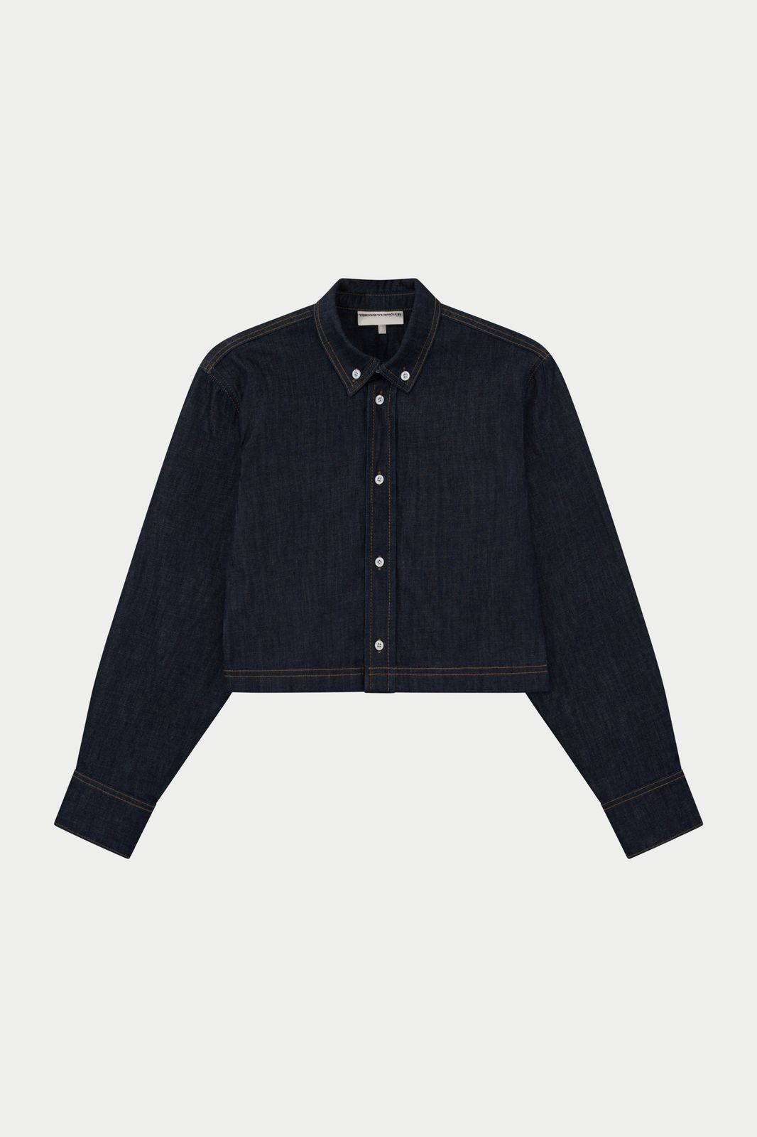 RELAXED LONG SLEEVE DENIM SHIRT - DARK INDIGO