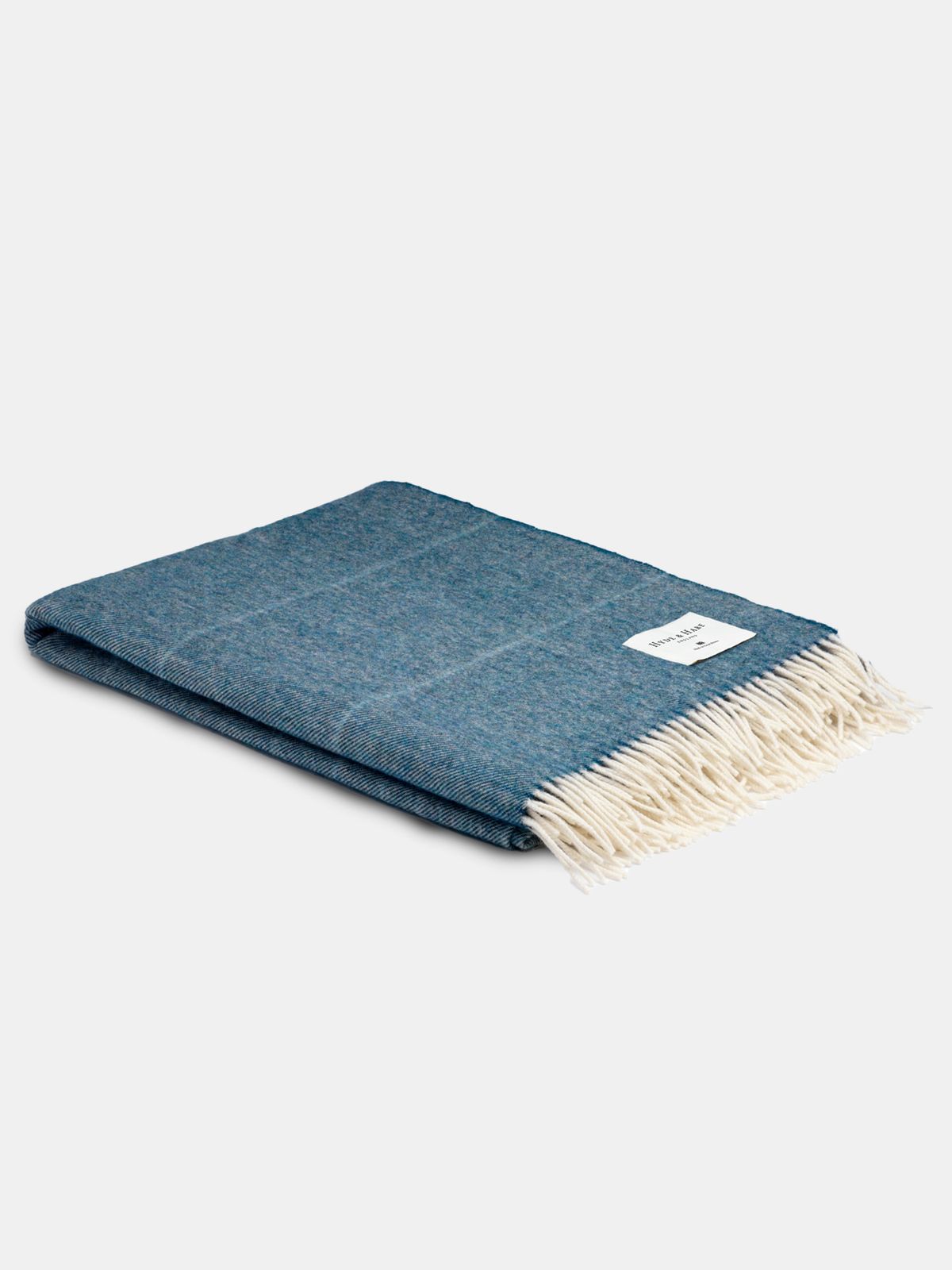 The Glencoe Alpaca Throw - Petrol Ombre