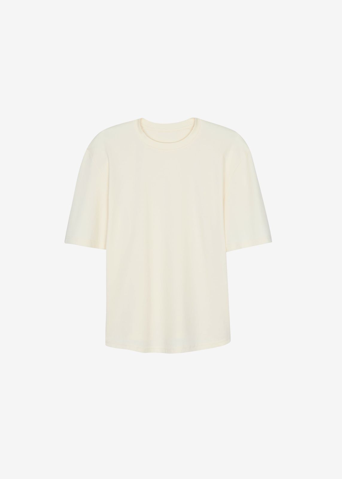 Laval Sculpted Sleeve T-shirt - Cream