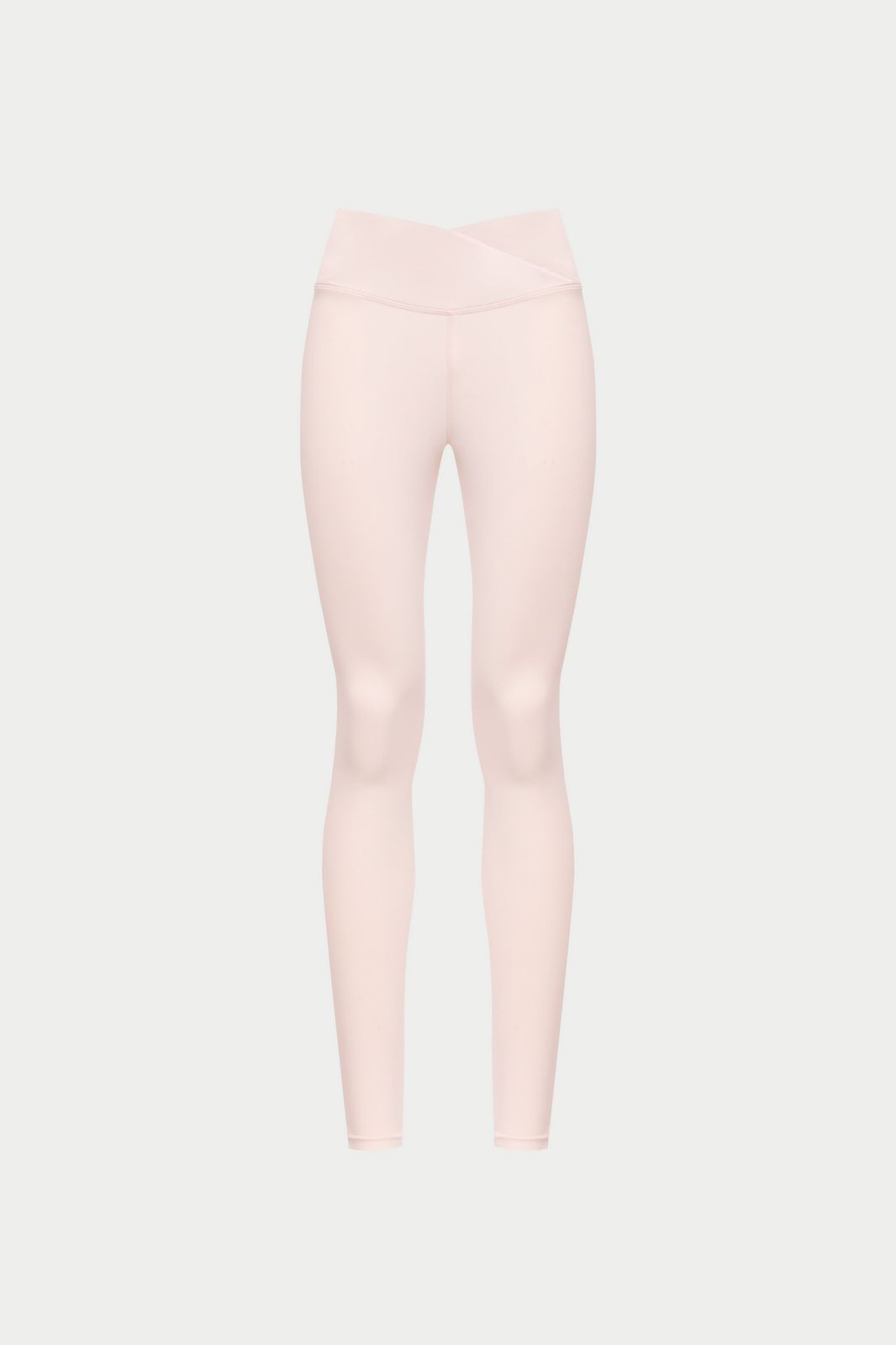SCULPTING STRETCH CROSSOVER WAISTBAND LEGGINGS - PINK