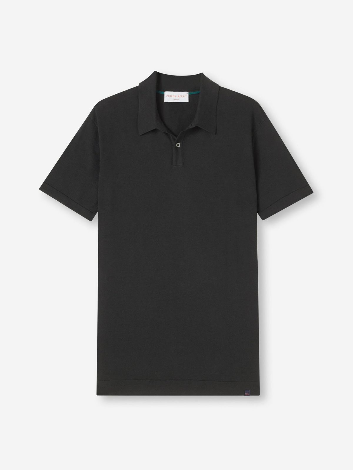 Jacob Sea Island Cotton Polo Shirt Black