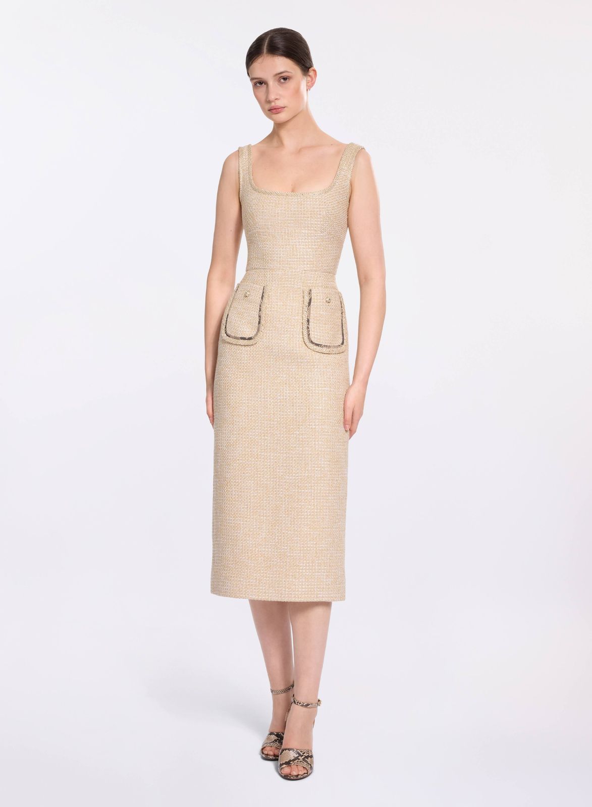 Tweed Midi Dress