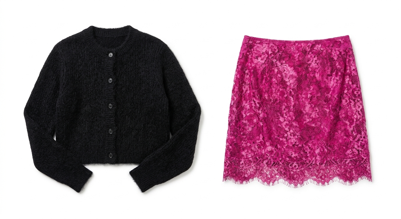 Rhya Skirt In Magenta Moire