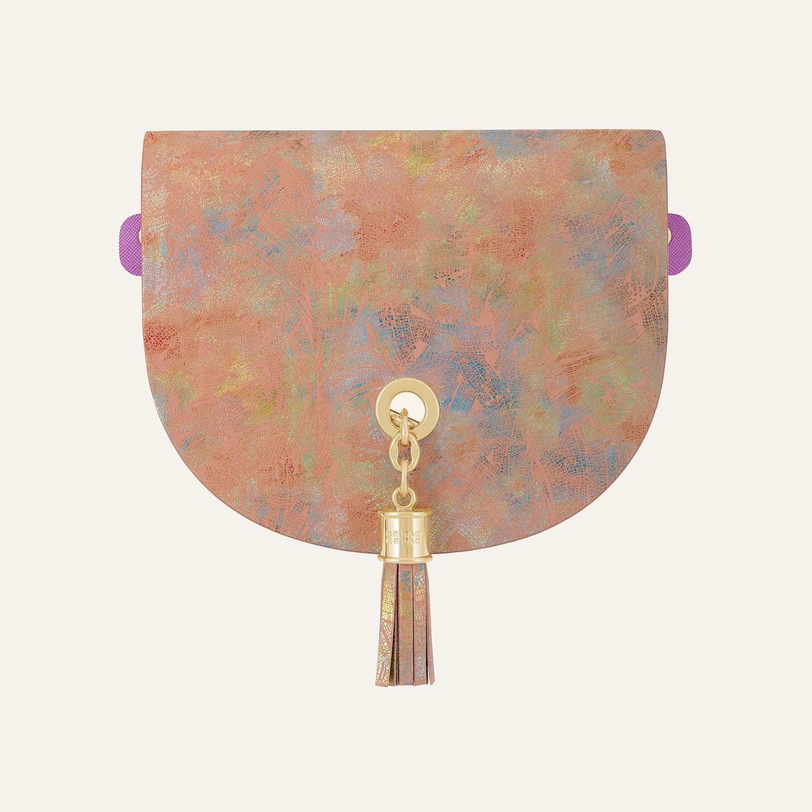 Flap Set Universal | Peach Strokes with Gold hardware