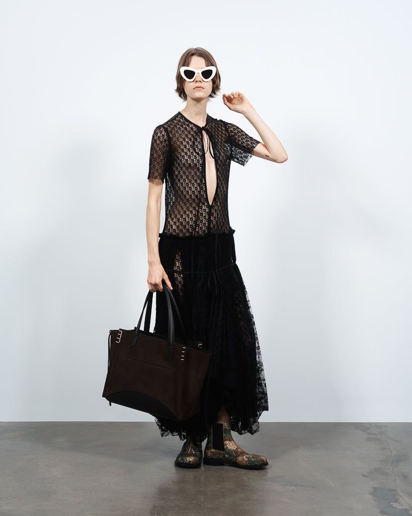 CL_MIXED LACE DRESS - BLACK_DR0518PG1912