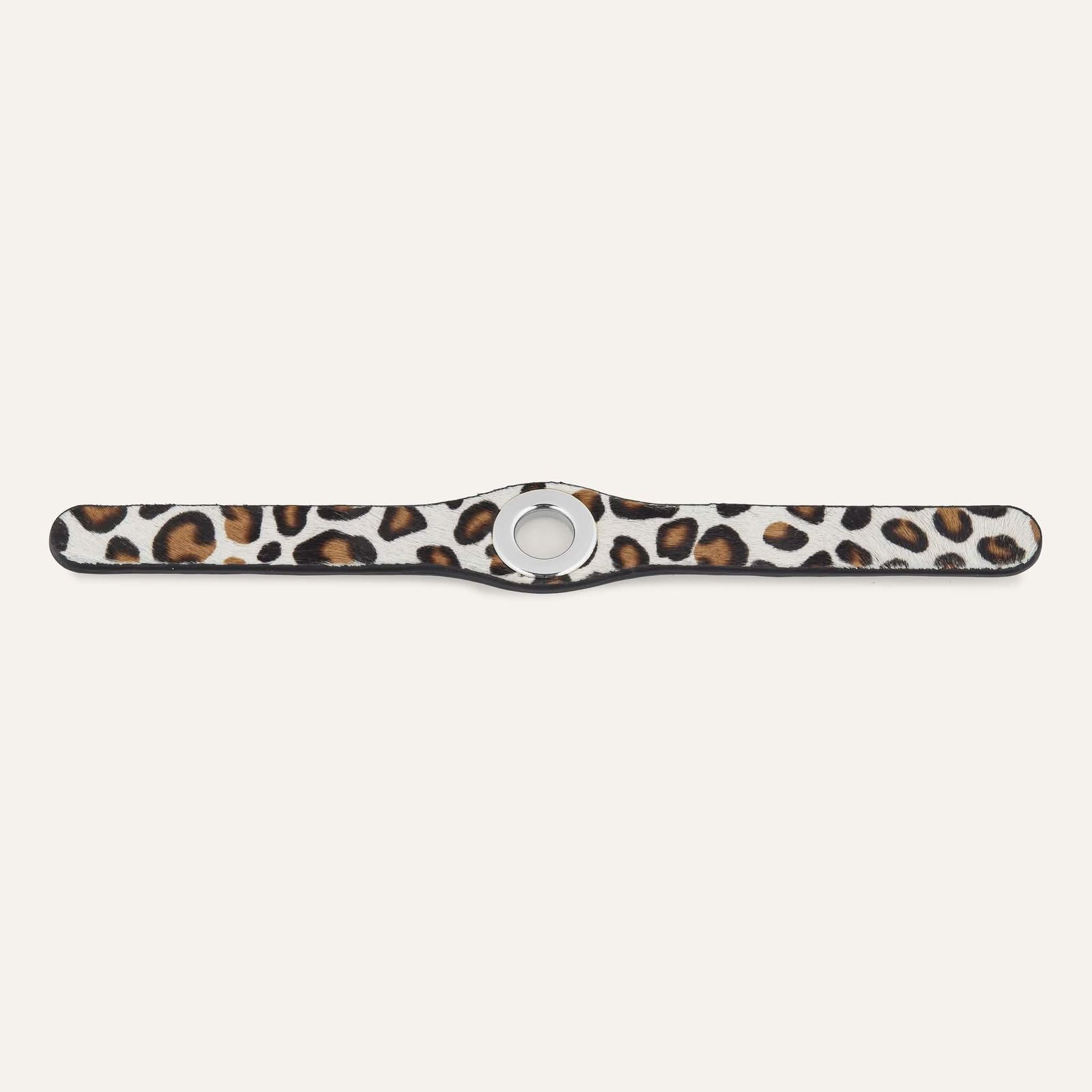 Deco Classic | Leopard Cream with Silver hardware
