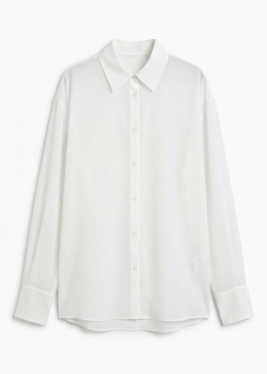 Peri Georgette Shirt - White