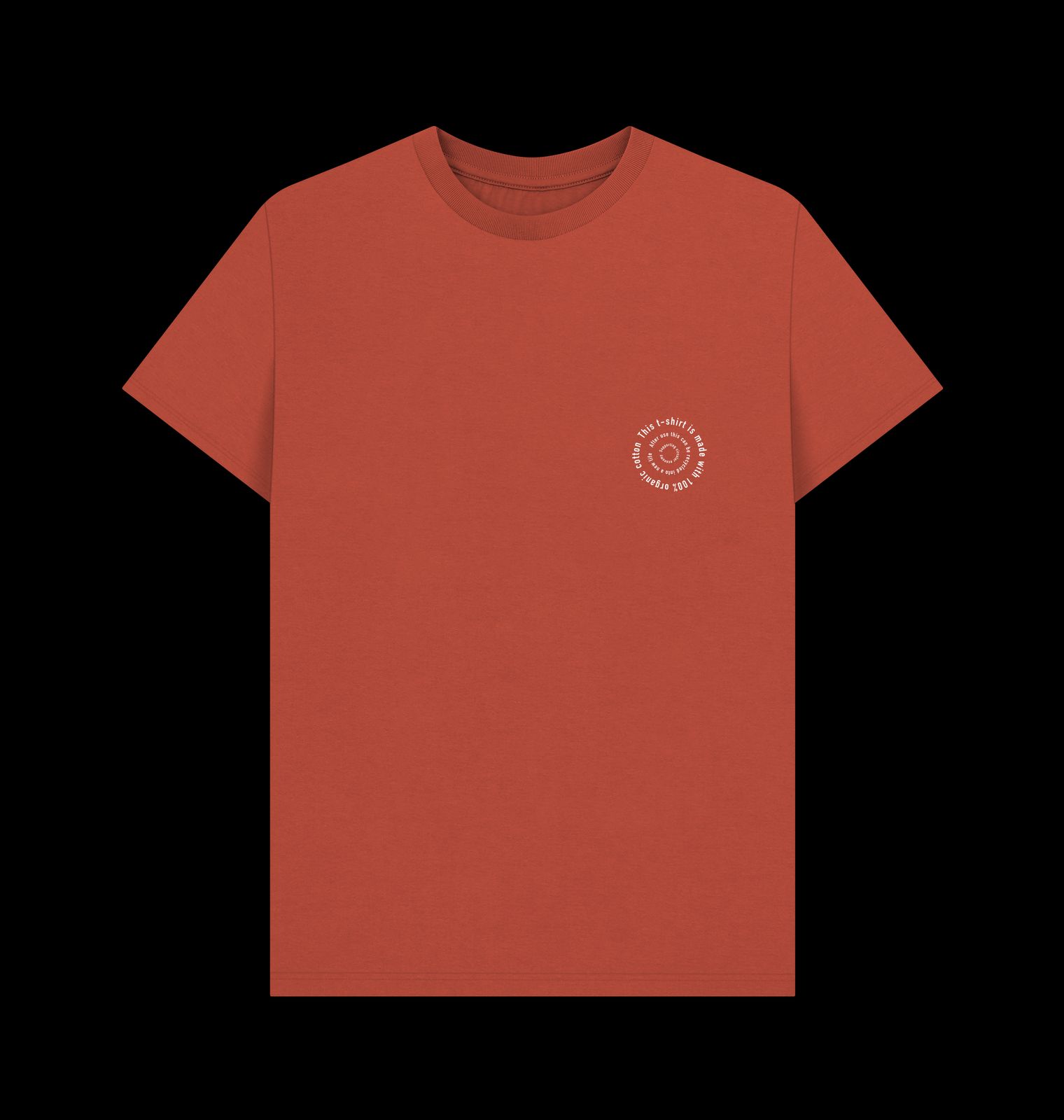 R Truth | Certified Organic Cotton Gender Neutral T-shirt | Rust