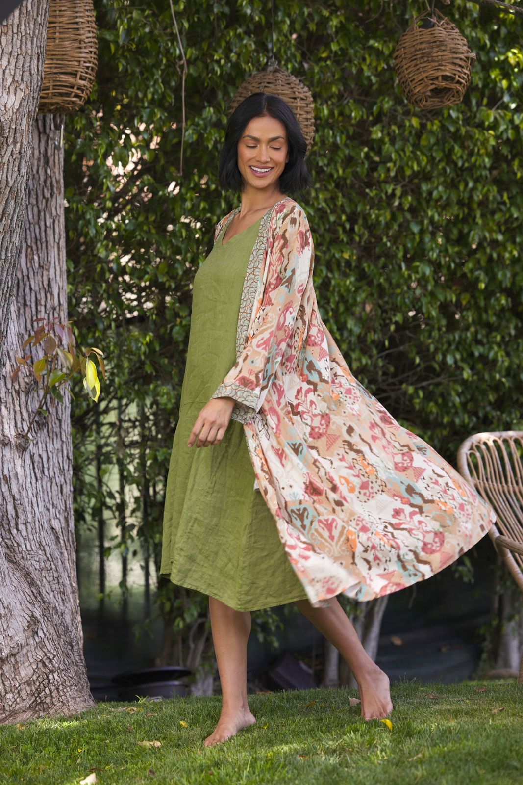 Shai Linen A Line Dress