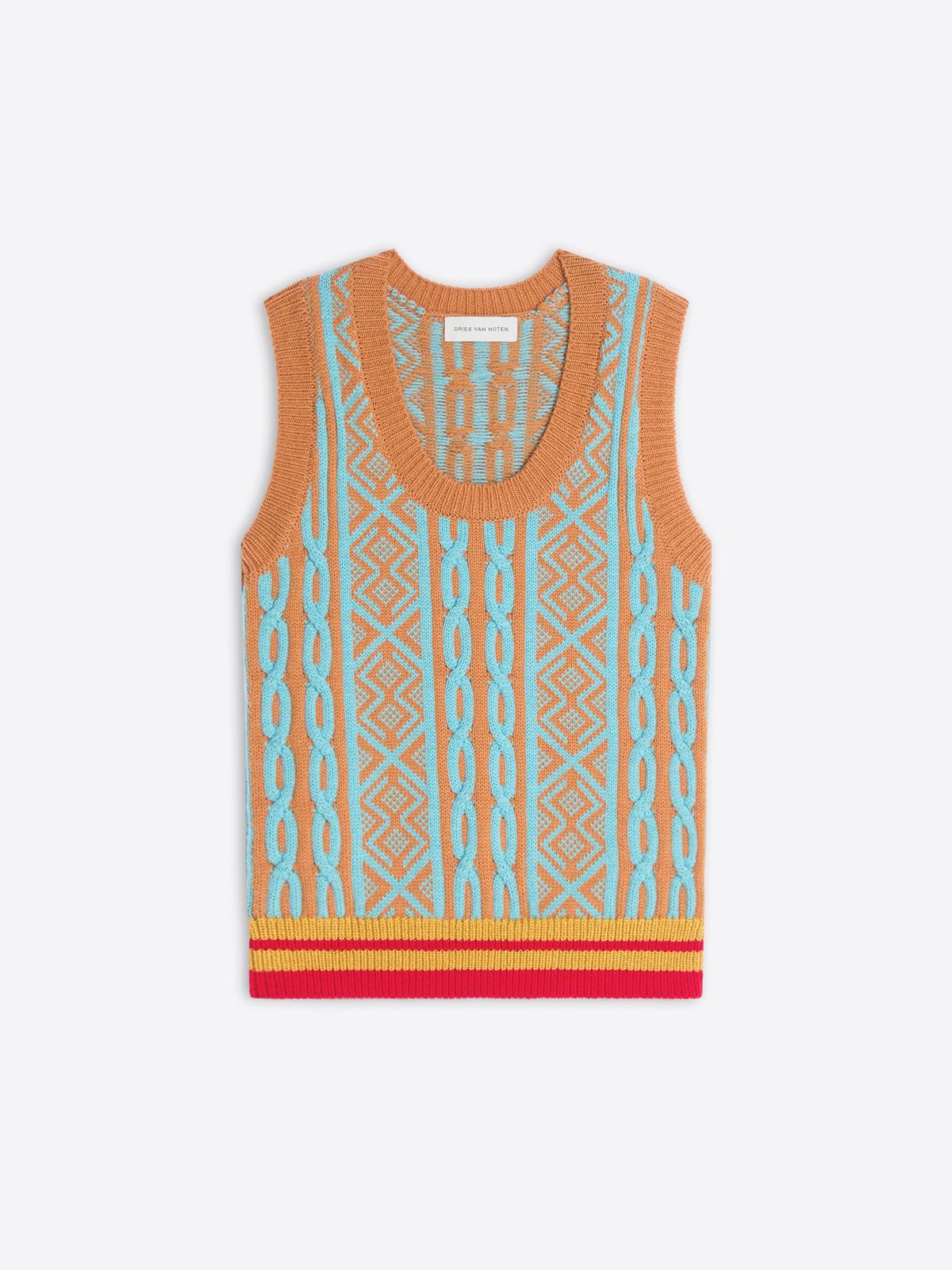 Jacquard wool top