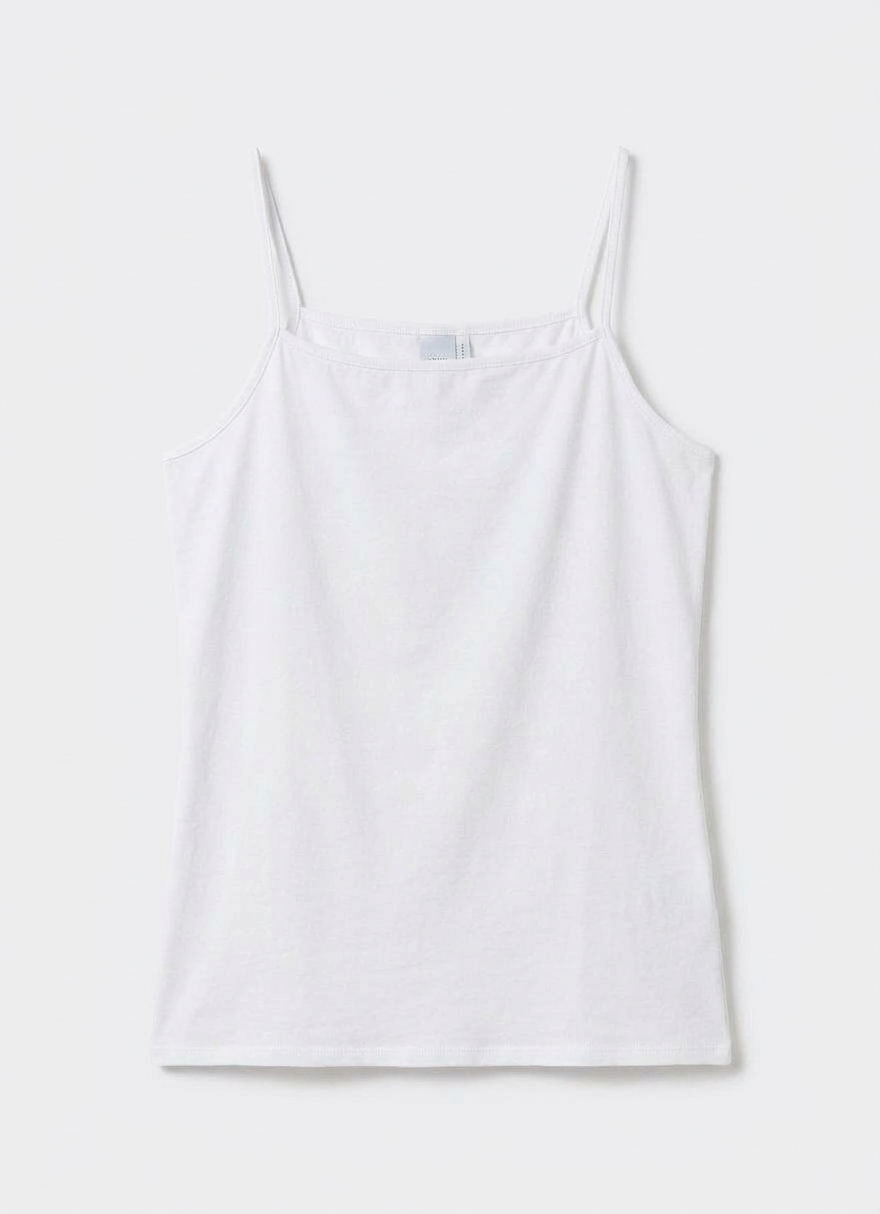 Women's Cotton Cami In White