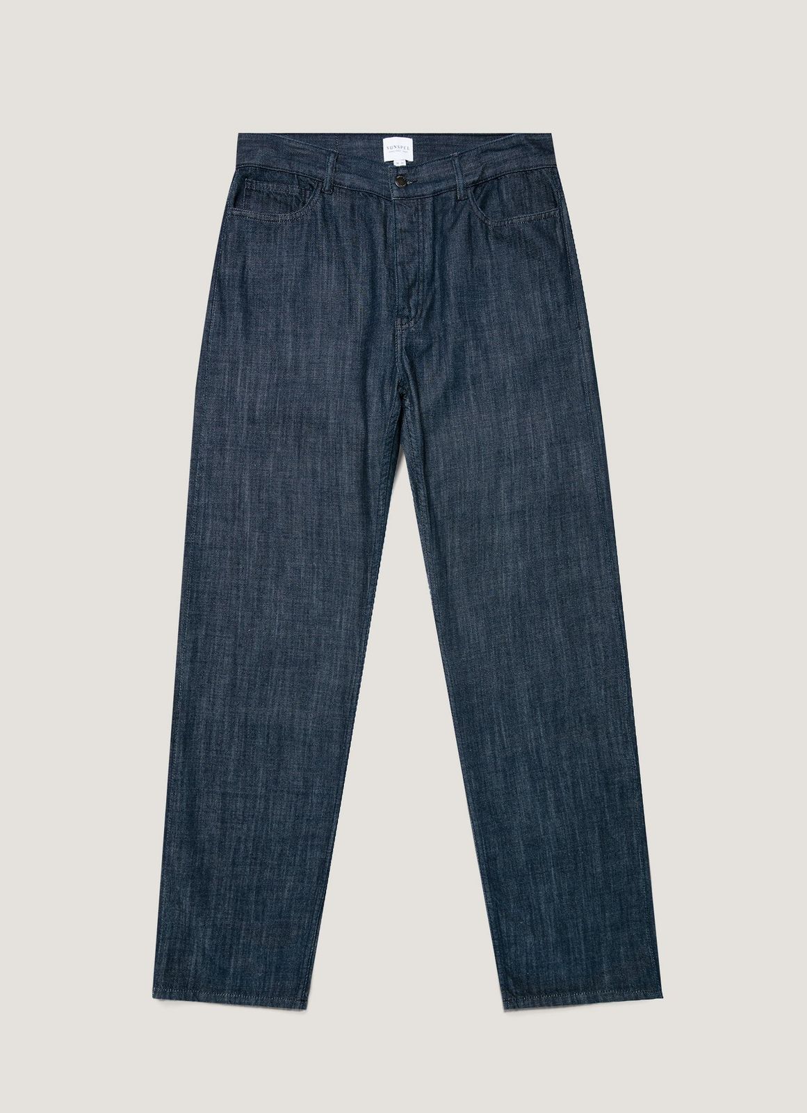 Men's Japanese Denim Jeans in Rinse Wash Denim