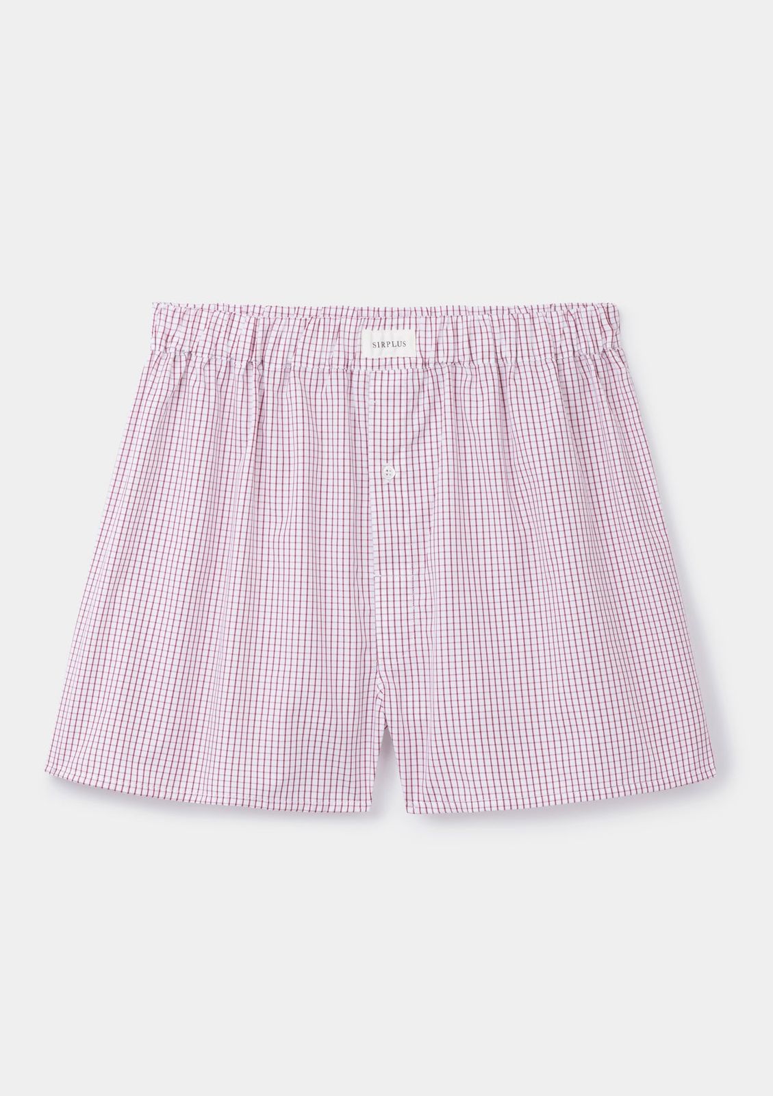 Beet Check Cotton Boxer Shorts