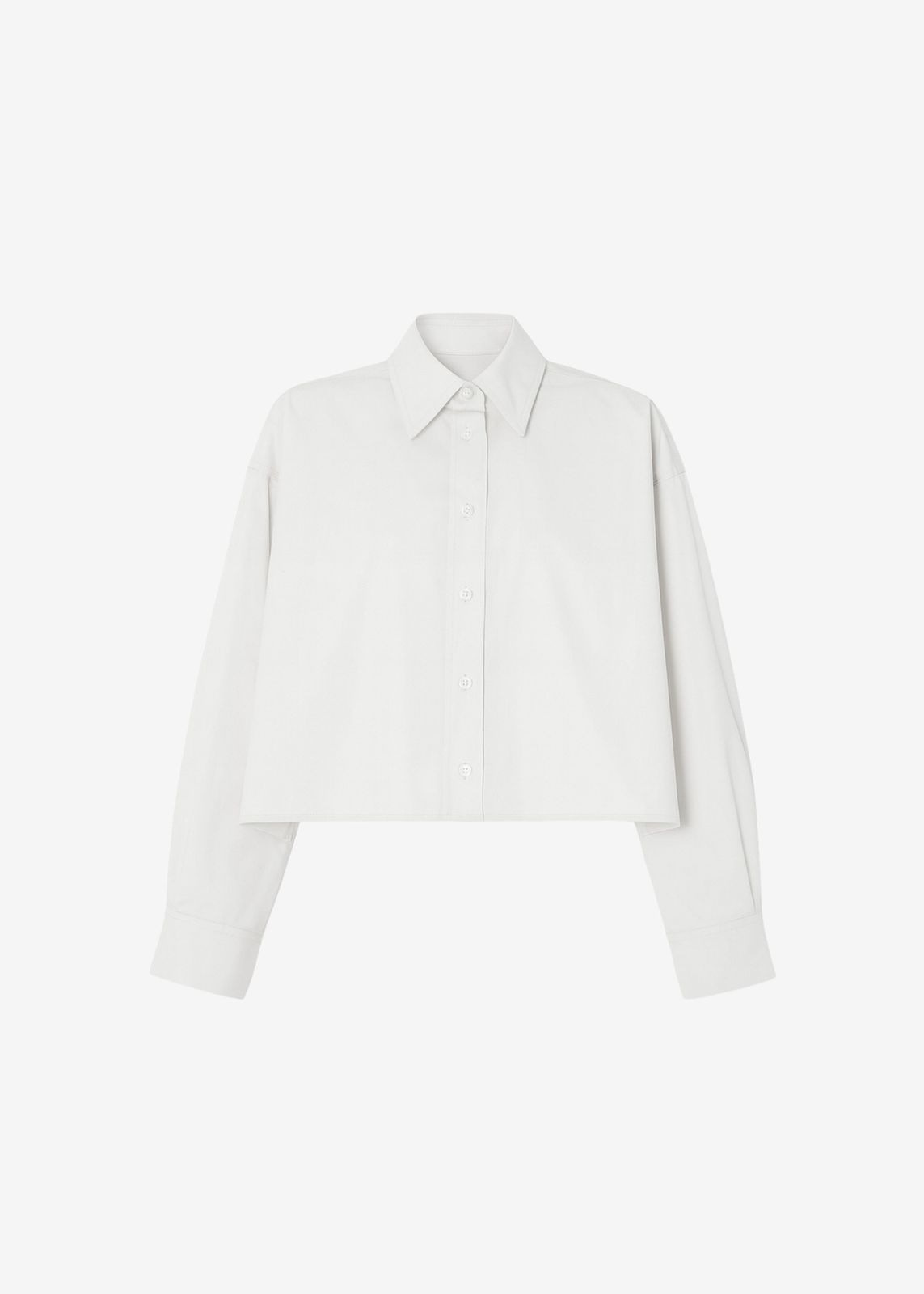 Arlen Cotton Boxy Shirt - White