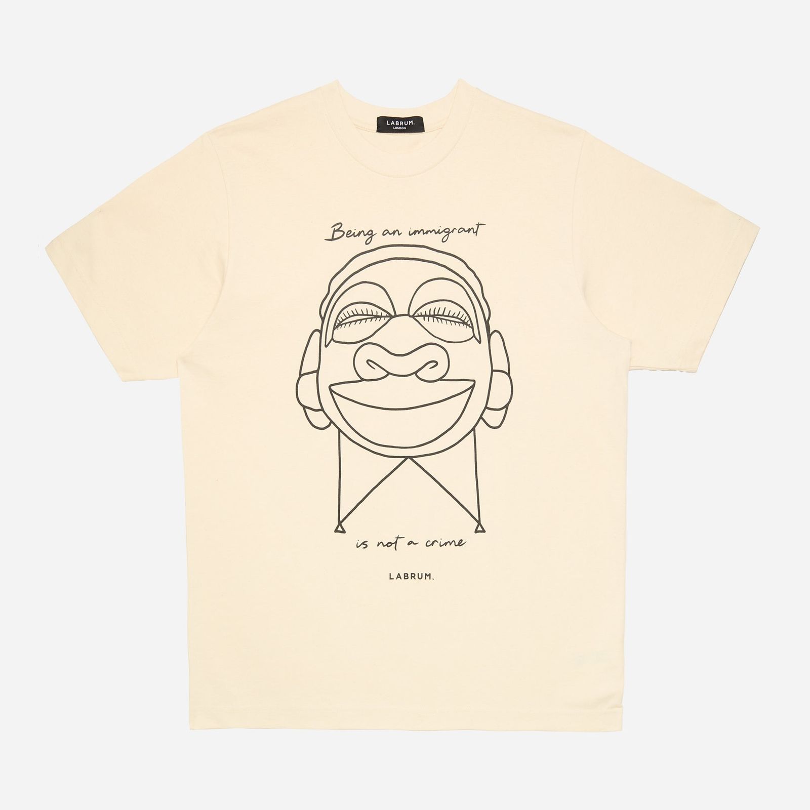 Cream Nomoli "Being an Immigrant is Not a Crime" T-Shirt