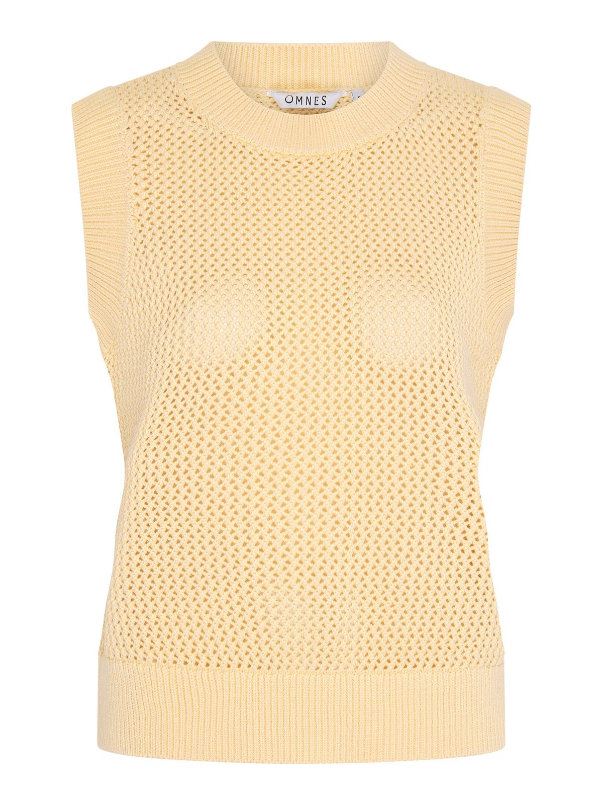 Bobbi Cotton Vest In Lemon