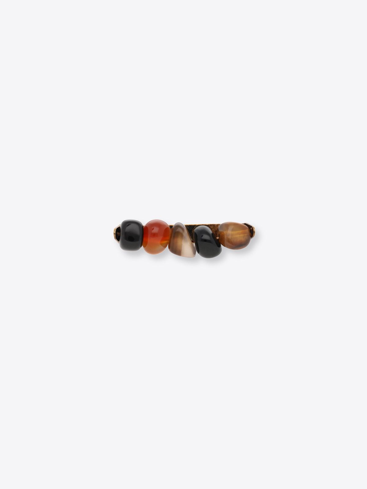 Multicolored stone tie pin