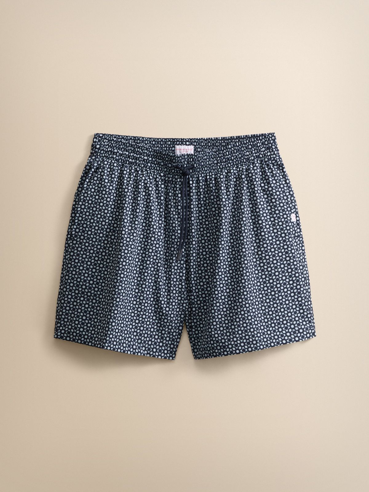 Cabo Swim Shorts Navy Geometric