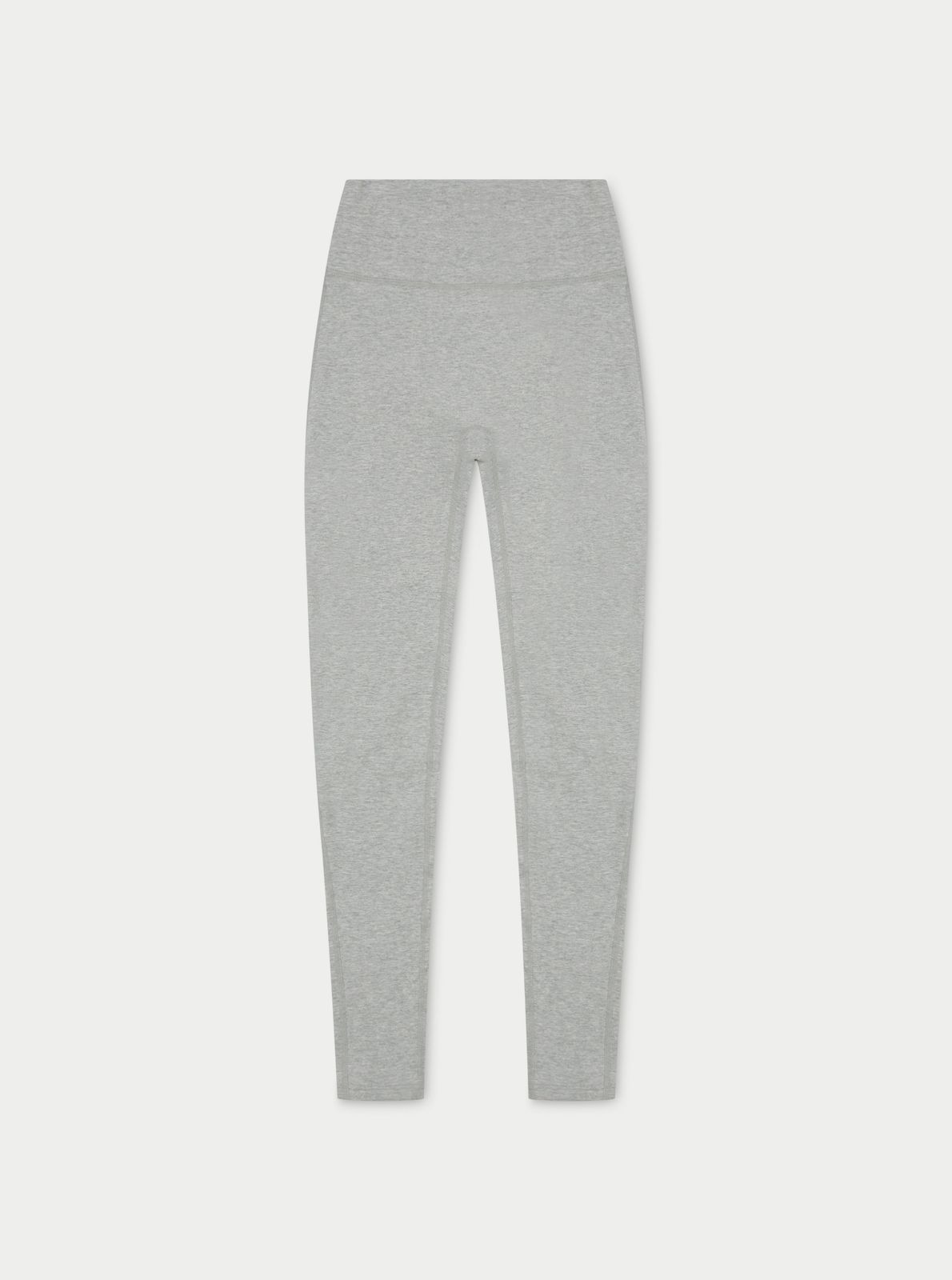 SOFT TOUCH EMBLEM LEGGINGS - GREY MARL