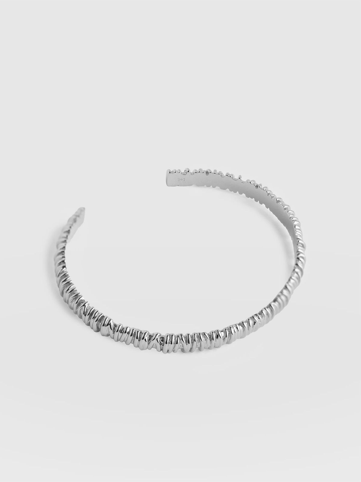 Swirl Bangle - Silver
