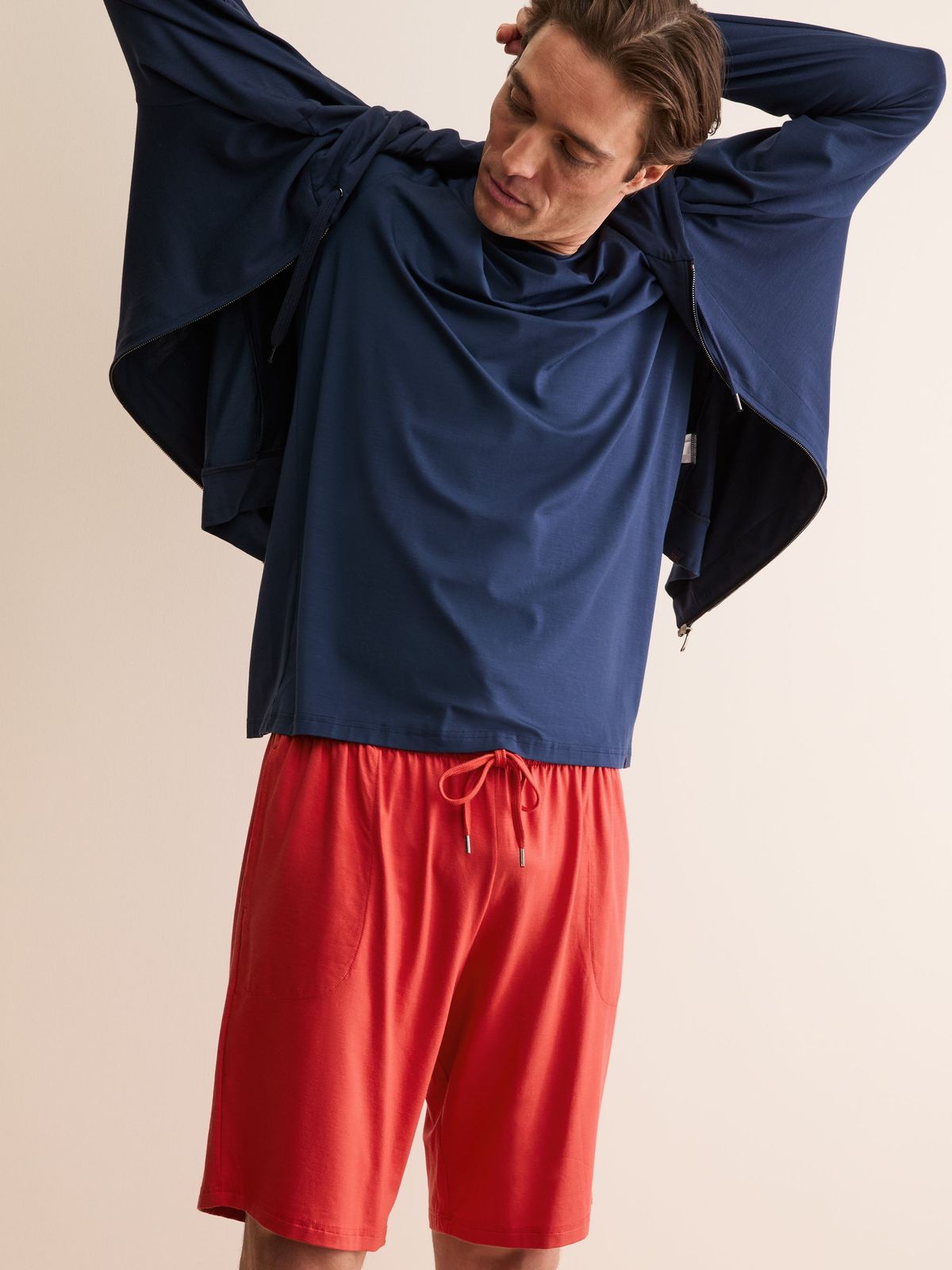 Basel Micro Modal Lounge Shorts Rich Red