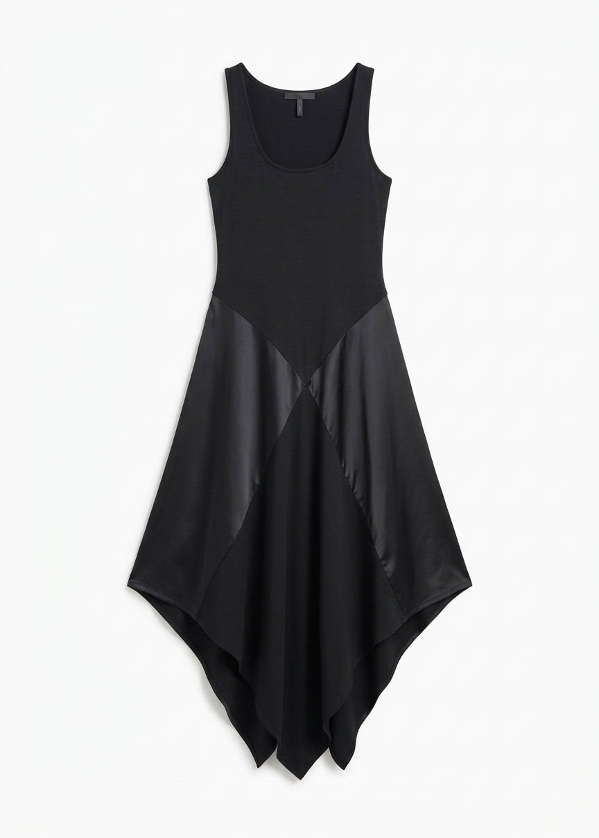 Bevza Square Dress - Black