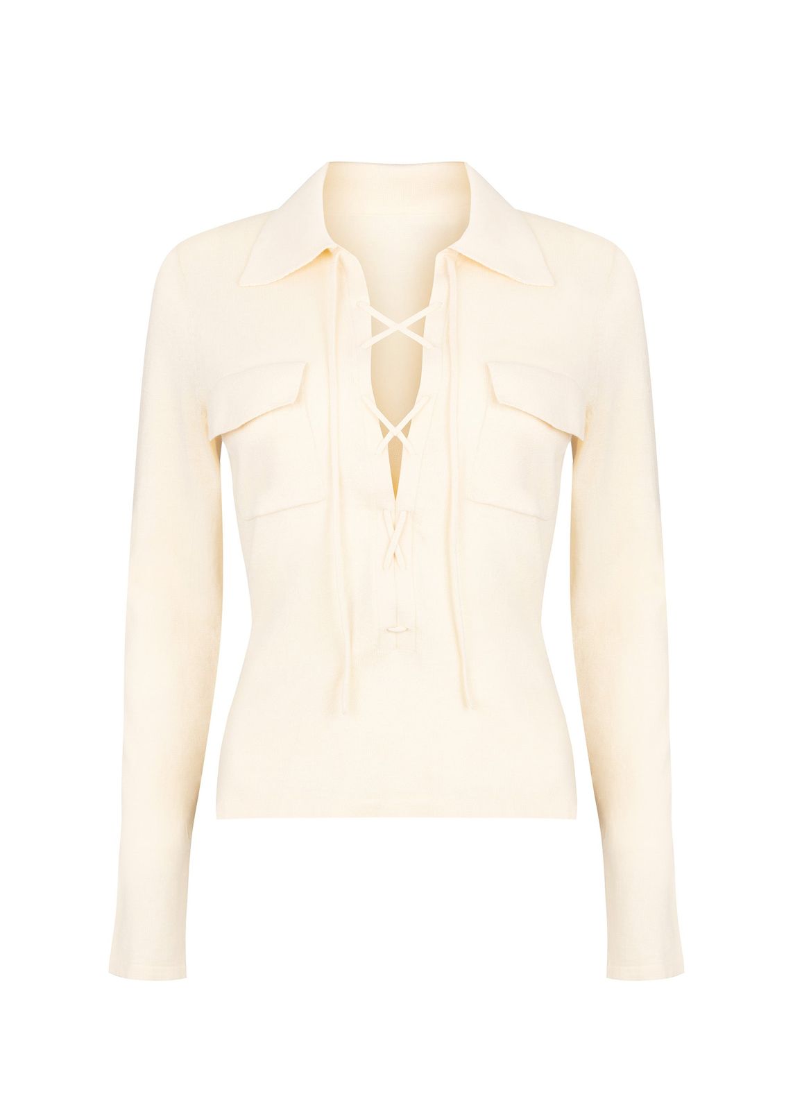 CALYPSO BONE KNIT TOP