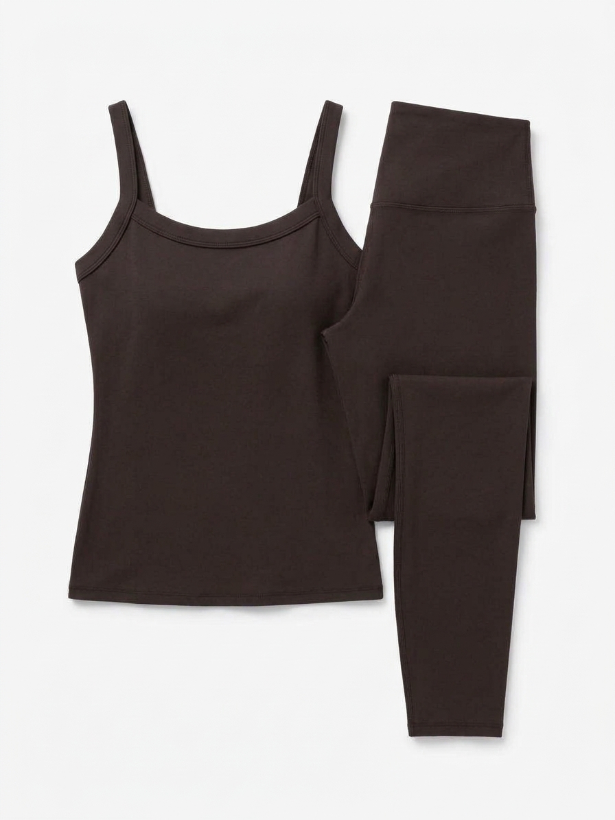 Womens Active Vest In Brown