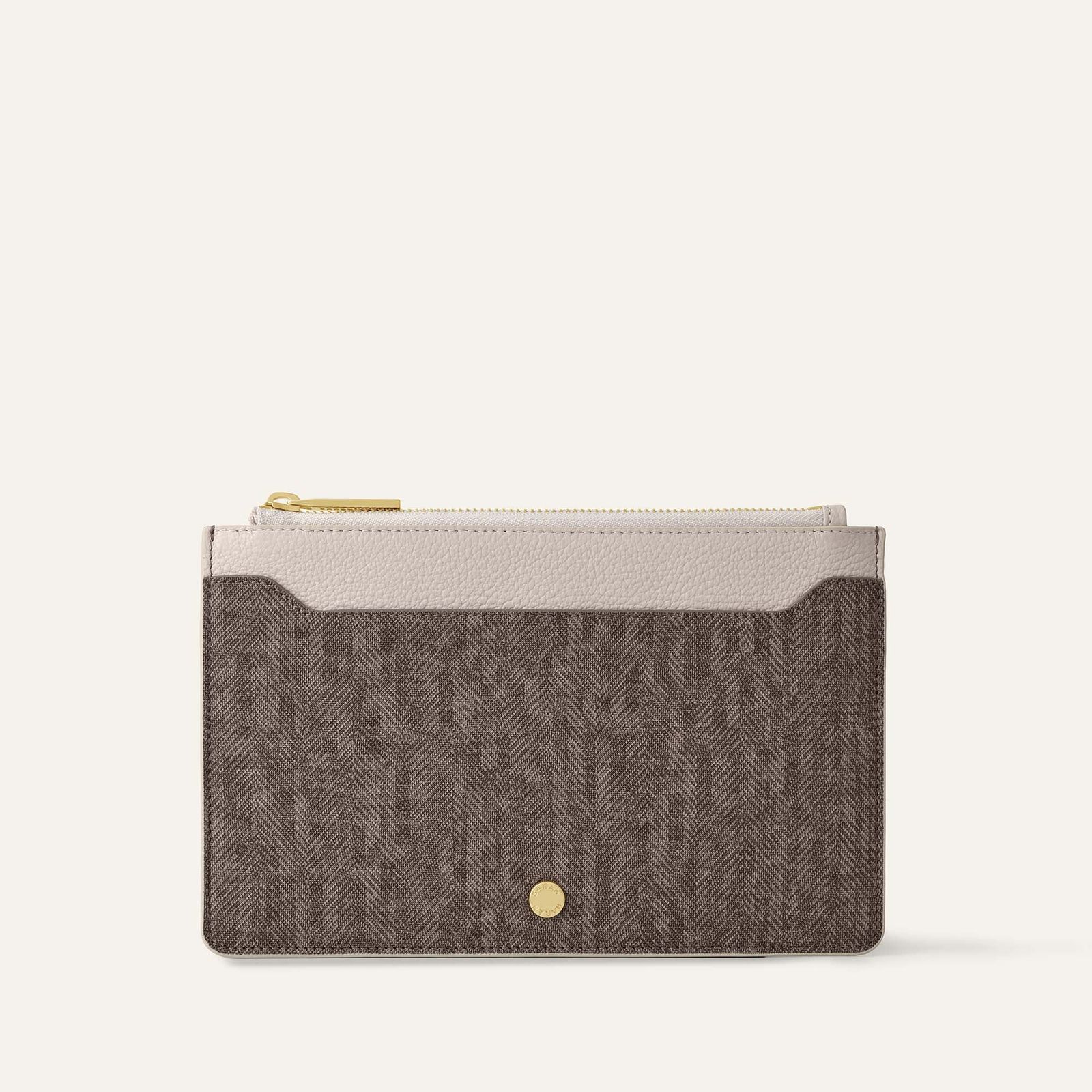 Voyager Pouch | Chestnut Porcelain with Gold hardware