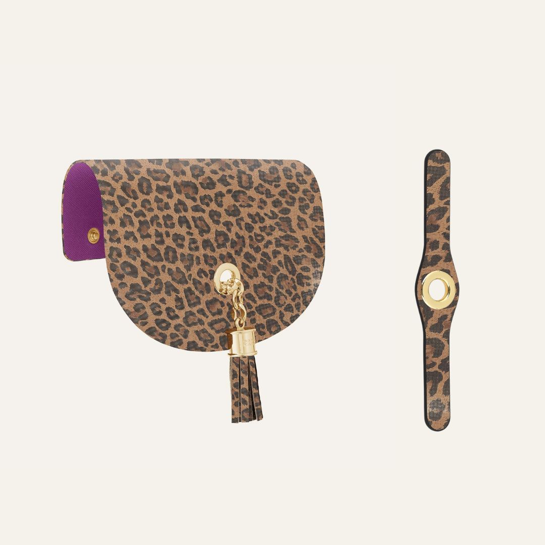 Flap Set Mini | Leopard Luxe with Gold hardware