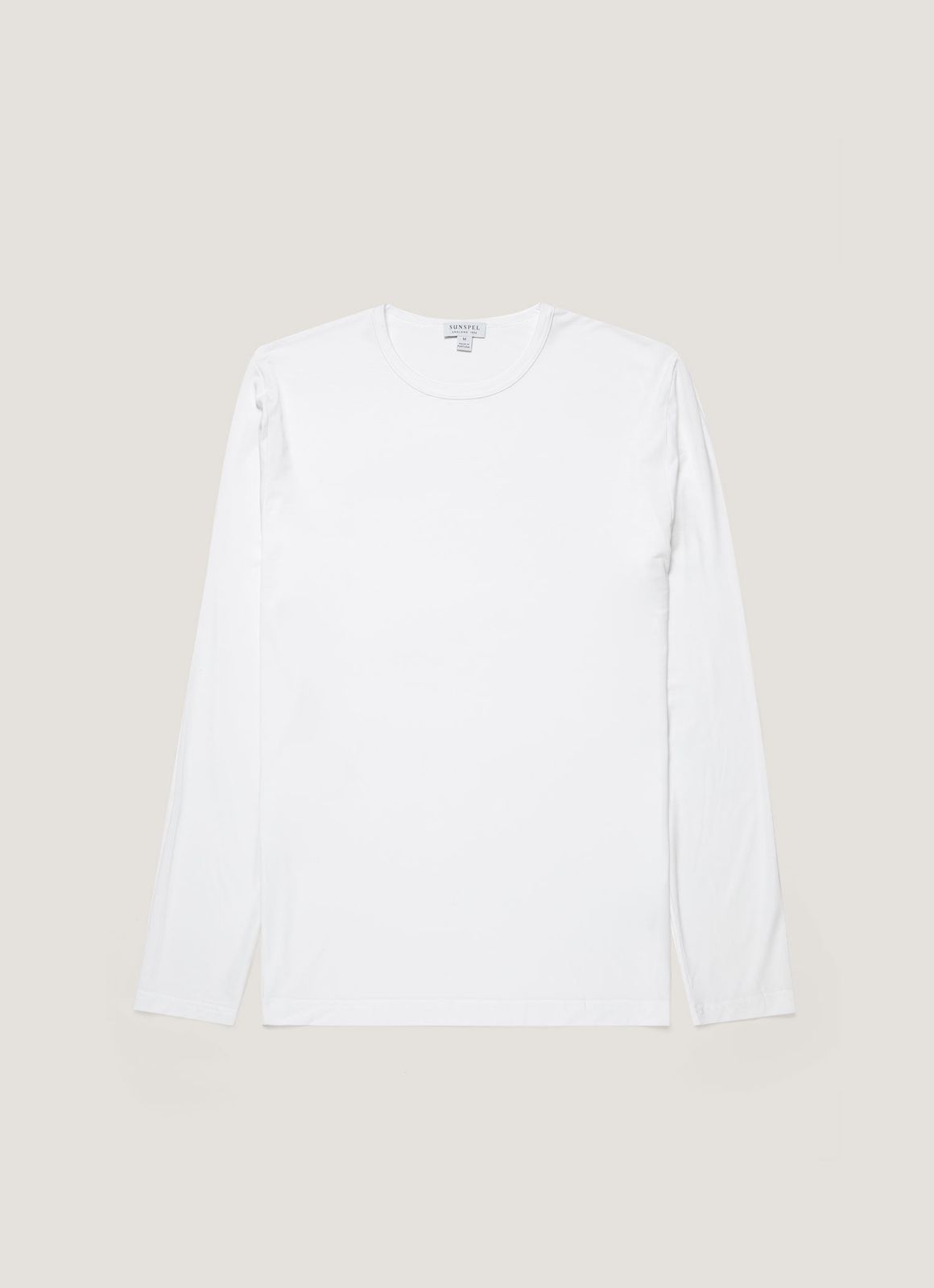 Men's Long Sleeve Tencelâ„¢ T-shirt in White