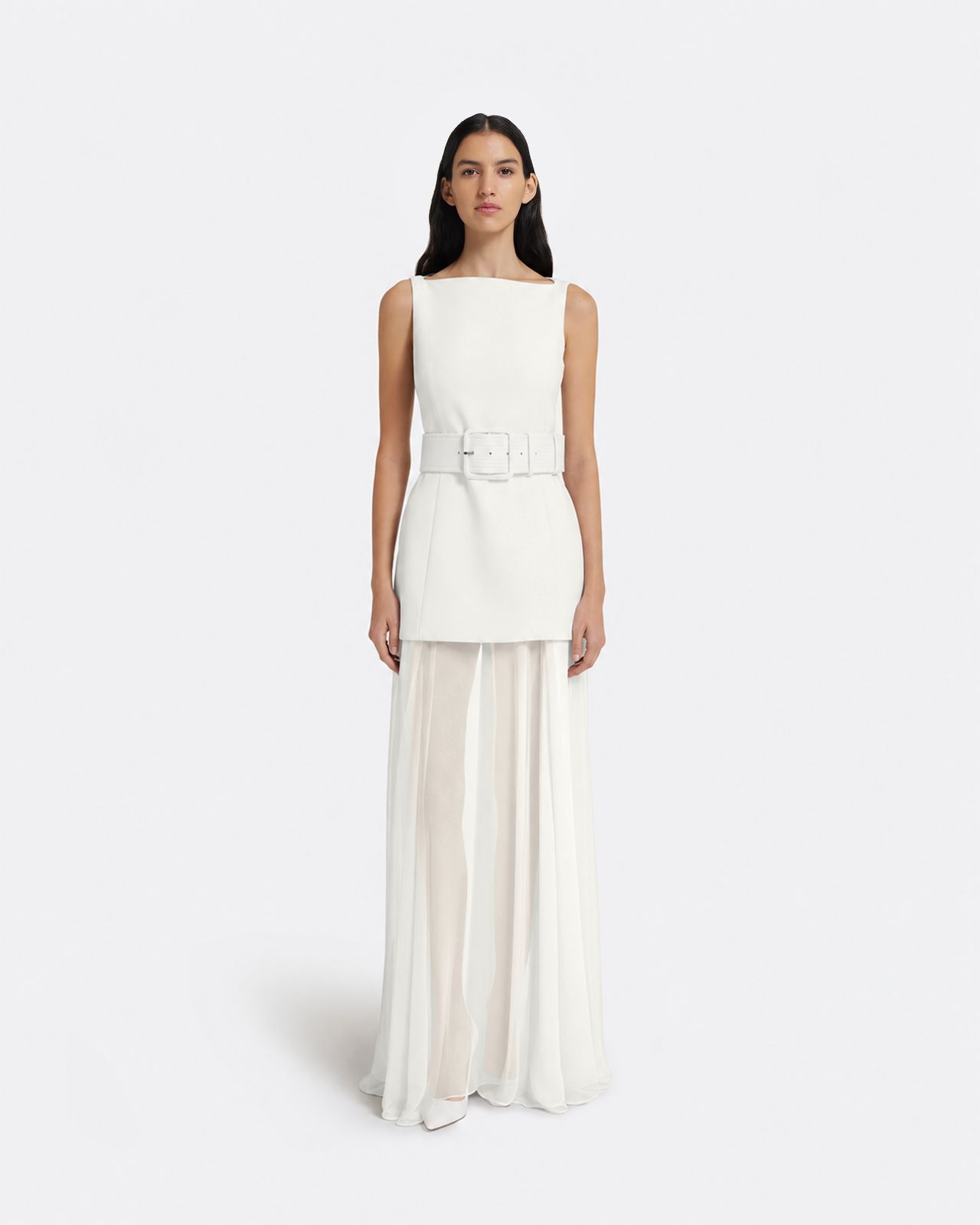 Minna Long Dress in Ivory