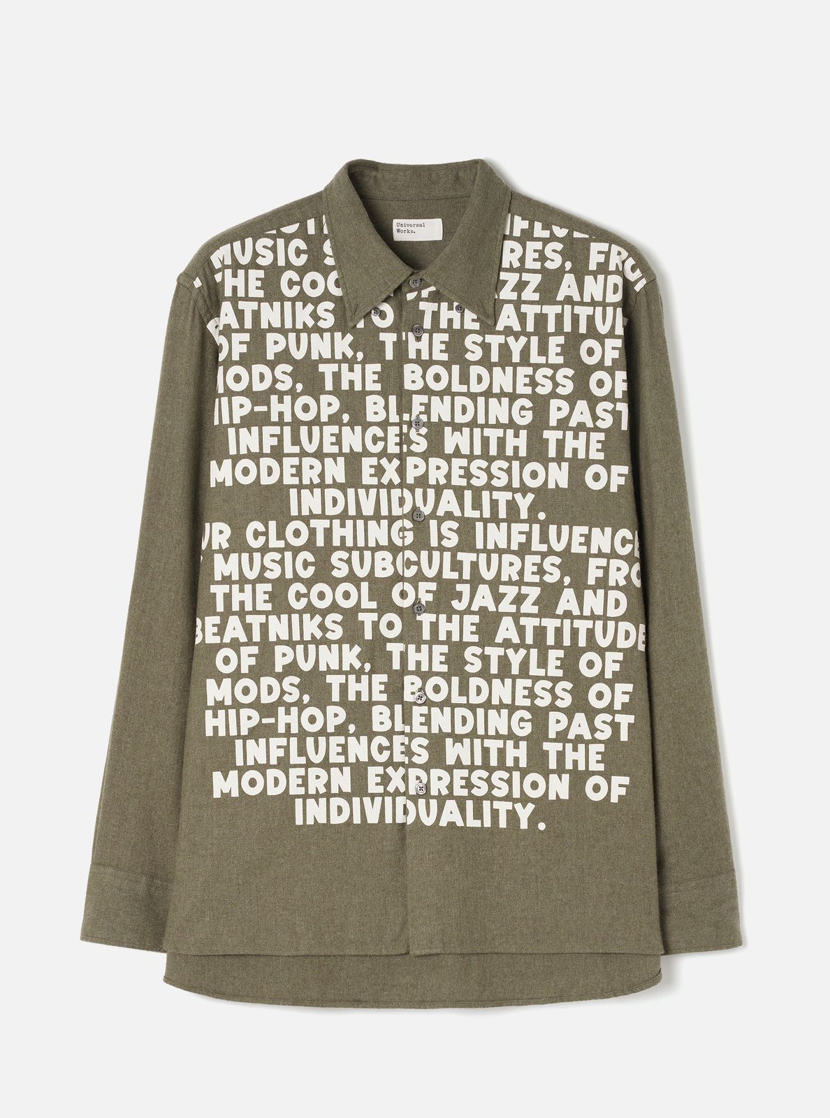 Olive Monty Cotton Tencel Standard Shirt