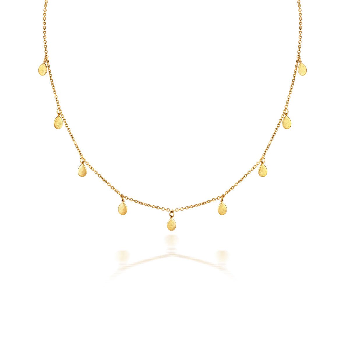 Pip Collection | Sustainably Sourced Apple Nine Pip Necklace | Gold