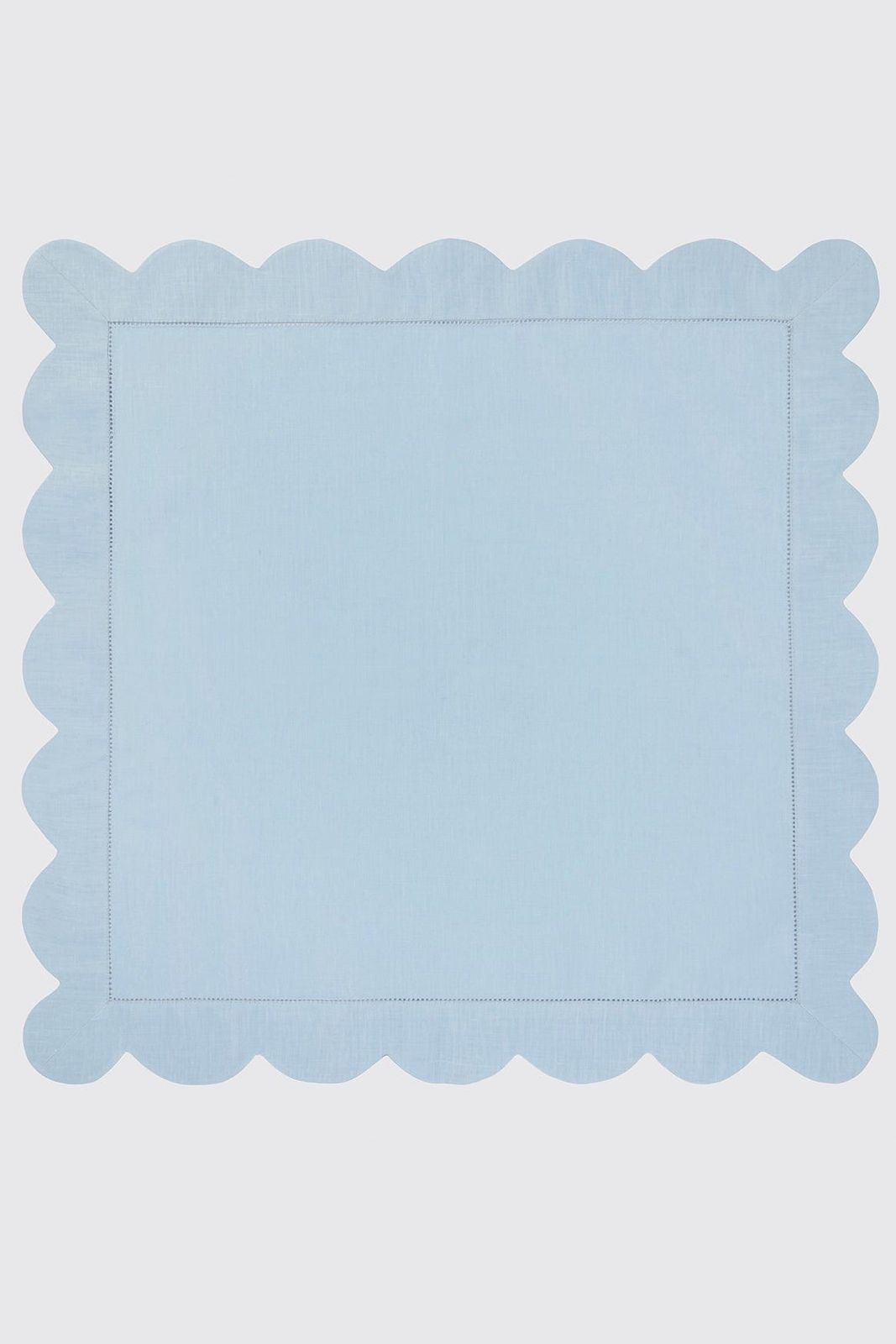 Set of 4 Roma Ajour Napkins in Igloo Linen