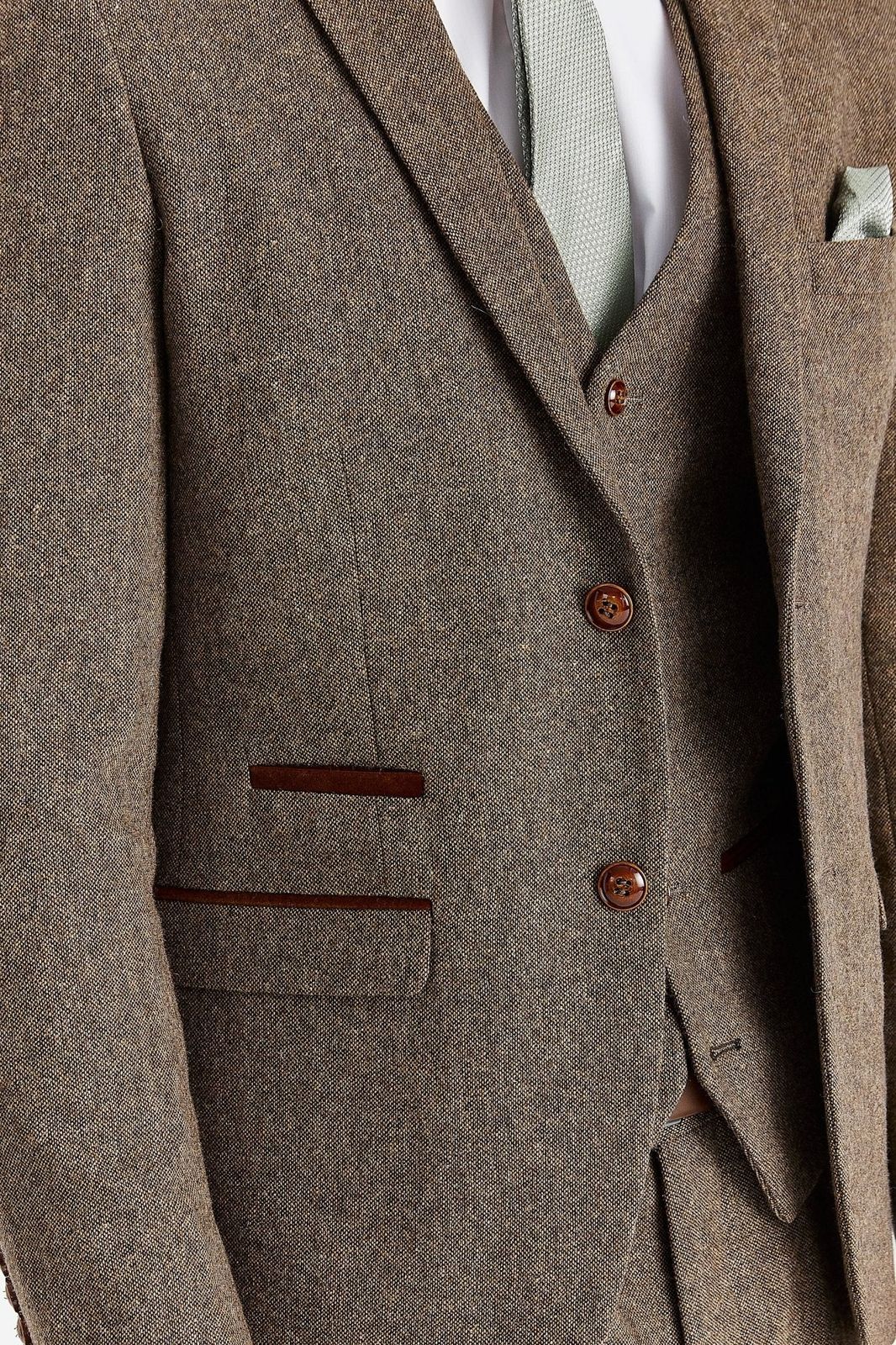Oscar Brown Tweed Three Piece Suit
