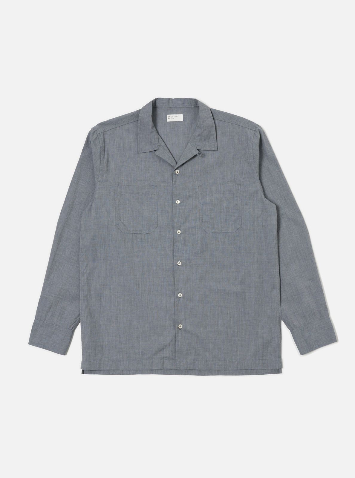 Grey End On End Cotton Garage Shirt