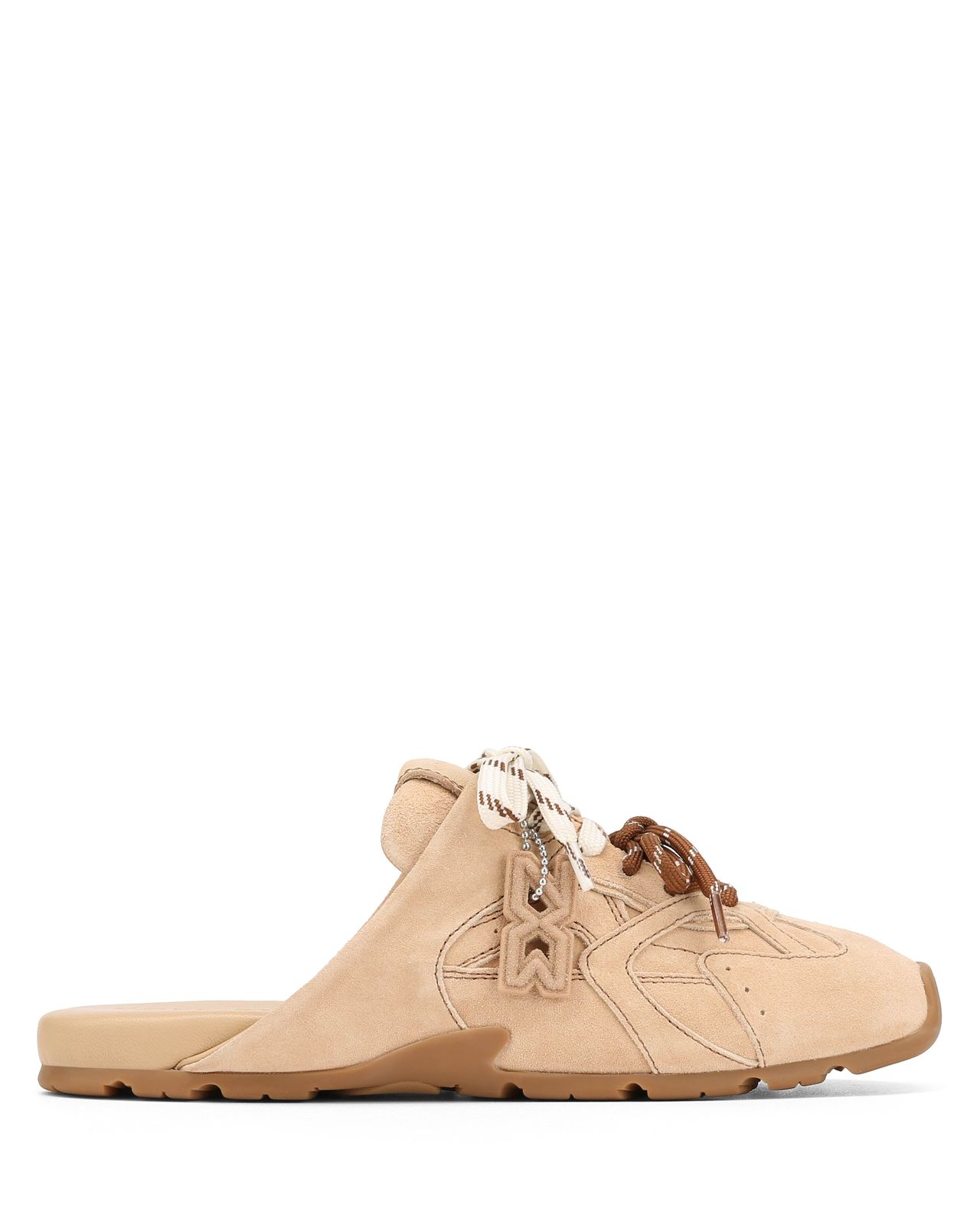 Atlas Slide Beige Suede