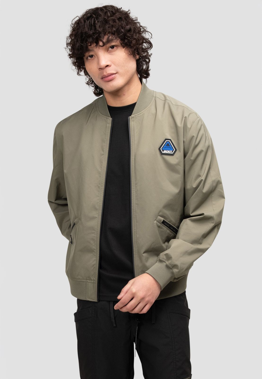 Oberon Tech Bomber Jacket Dusty Olive