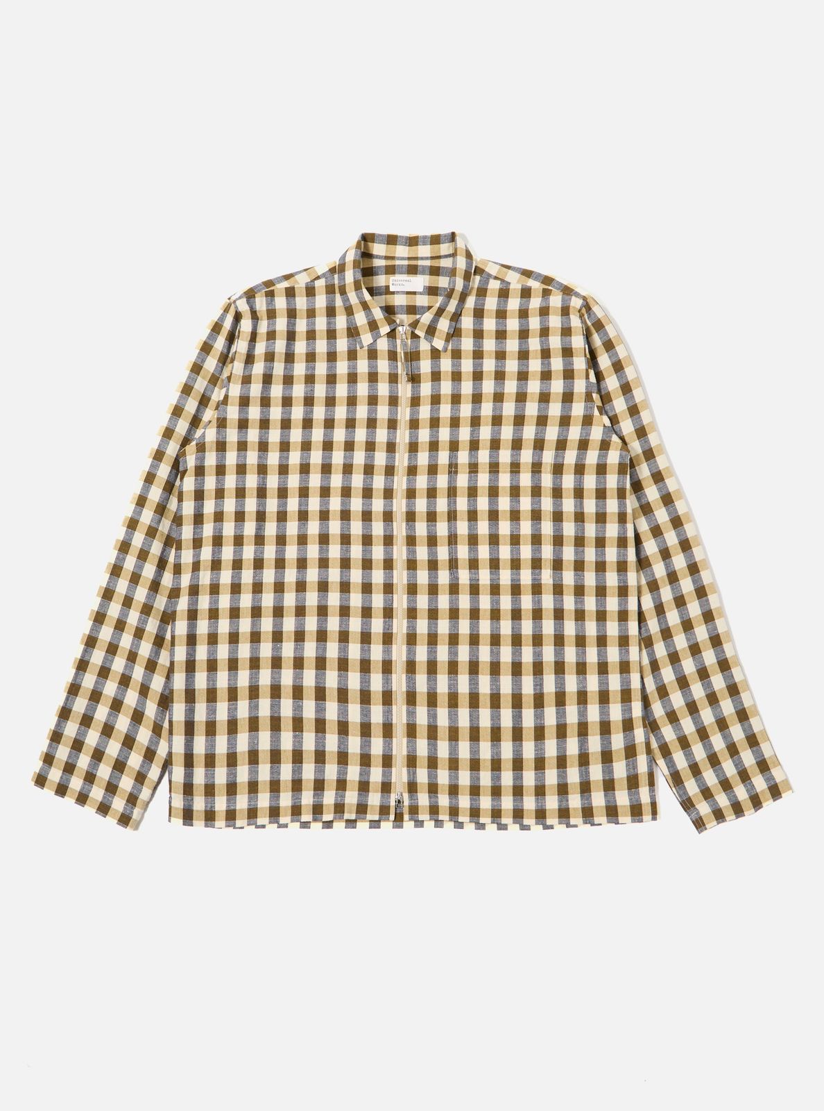 Olive Aberdeen Lincot Zip Shirt