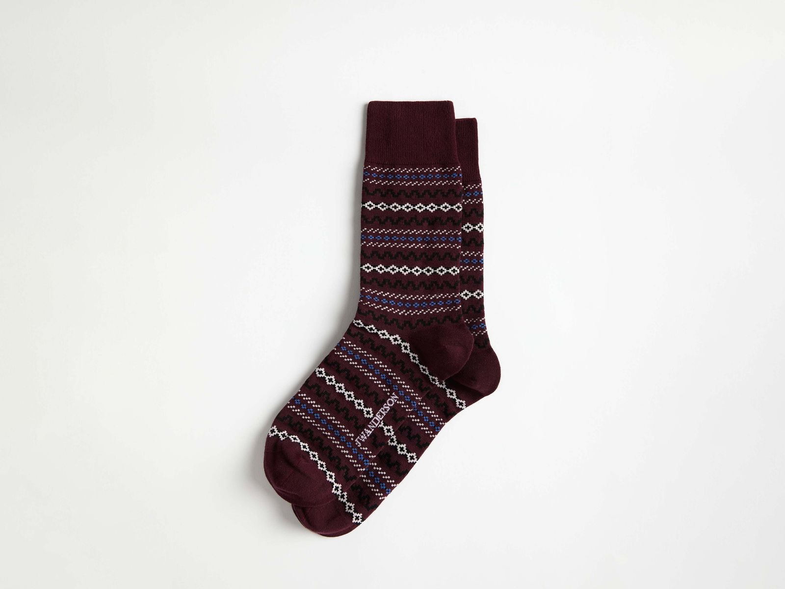 FAIRISLE SOCK IN BLACK