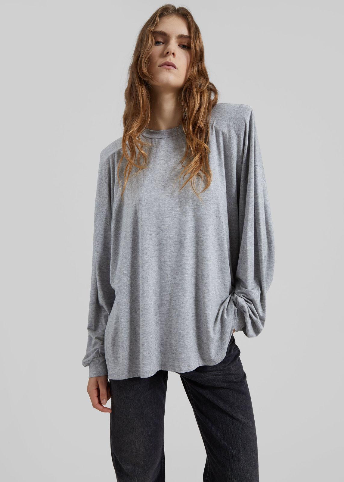 Ravvi Soft Padded Top - Grey